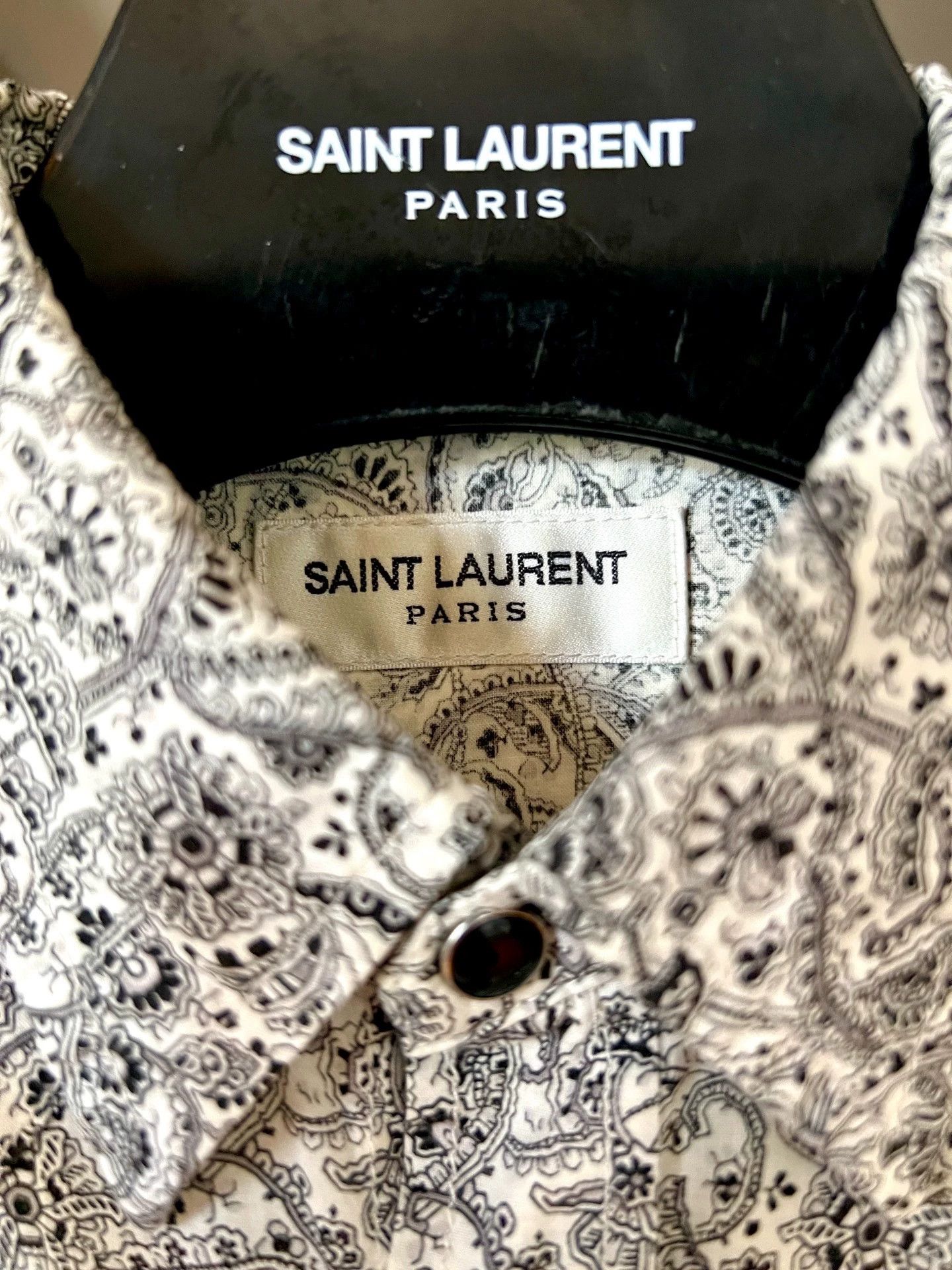 Saint Laurent Paris Saint Laurent Paris Cat's Eye Button Shirt Size US S / EU 44-46 / 1 - 3 Thumbnail