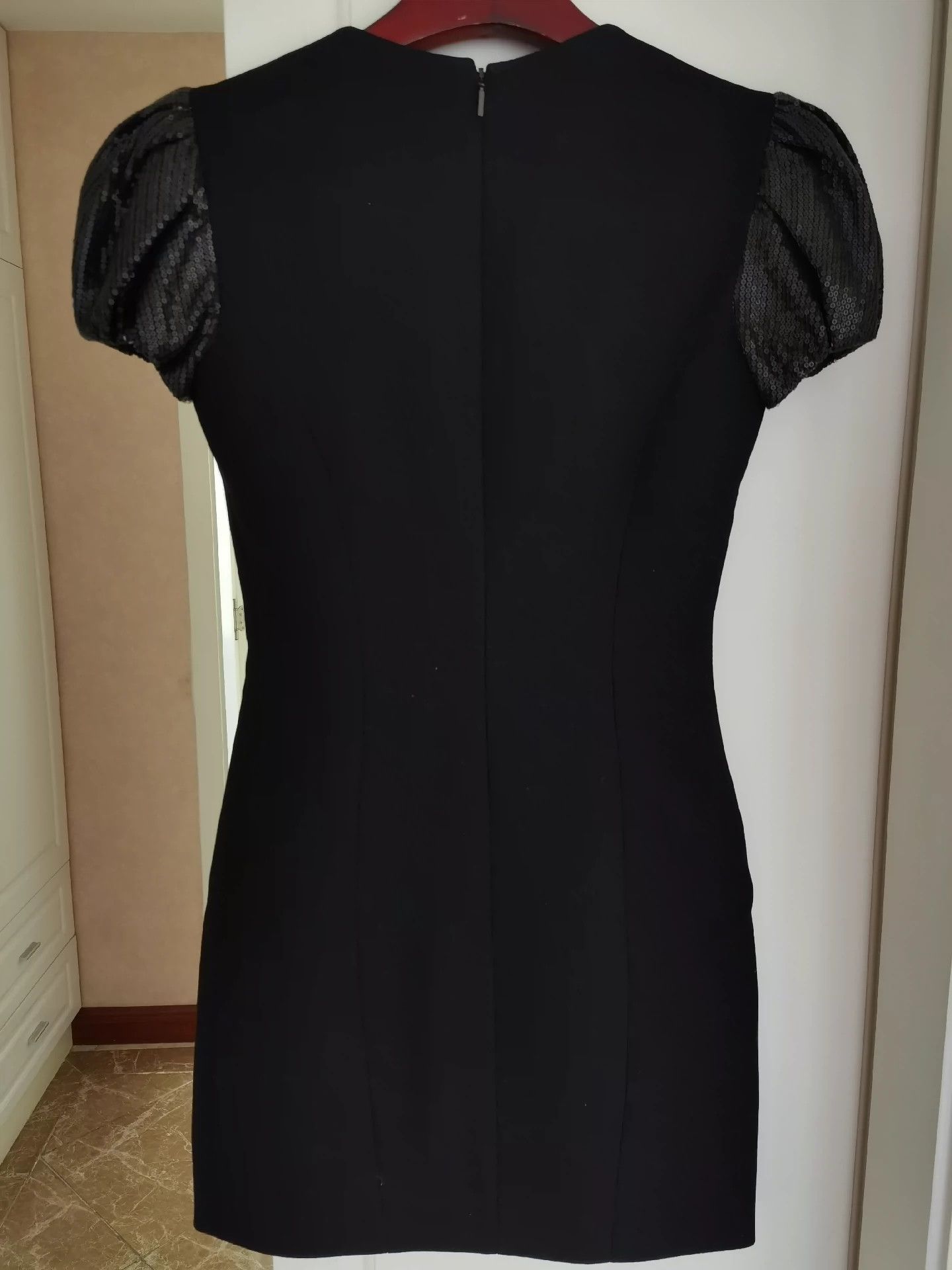 Saint Laurent Paris Saint Laurent Paris Sequined little black dress Size US 36 / EU 52 - 2 Thumbnail