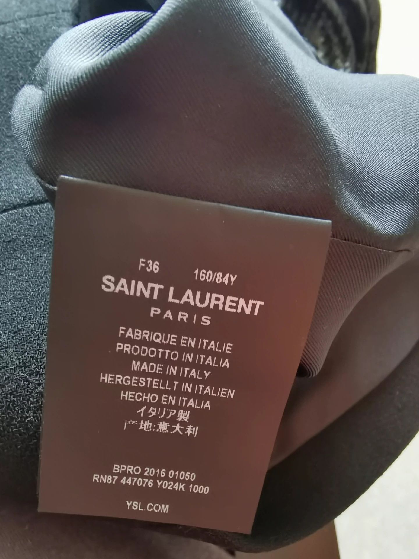 Saint Laurent Paris Saint Laurent Paris Sequined little black dress Size US 36 / EU 52 - 4 Thumbnail