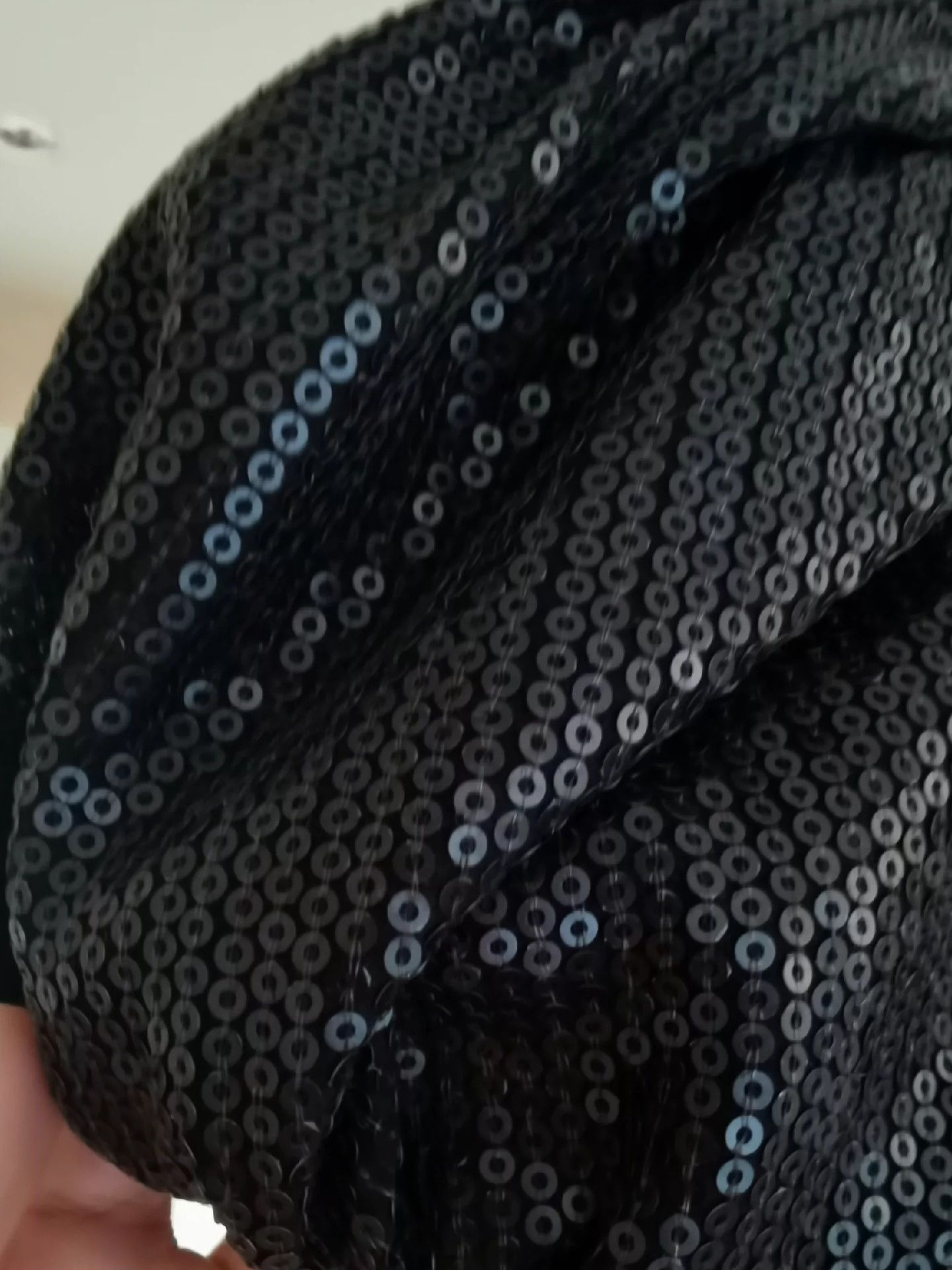 Saint Laurent Paris Saint Laurent Paris Sequined little black dress Size US 36 / EU 52 - 3 Thumbnail
