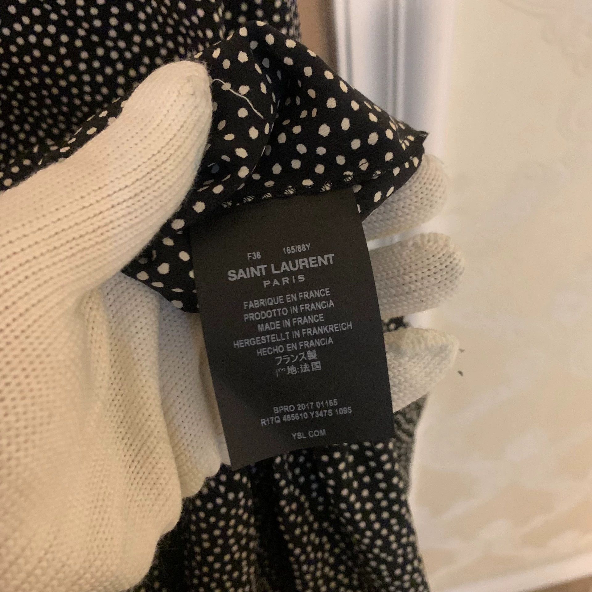 Saint Laurent Paris Saint Laurent Paris Polka dot dress Size US 30 / EU 46 - 3 Thumbnail