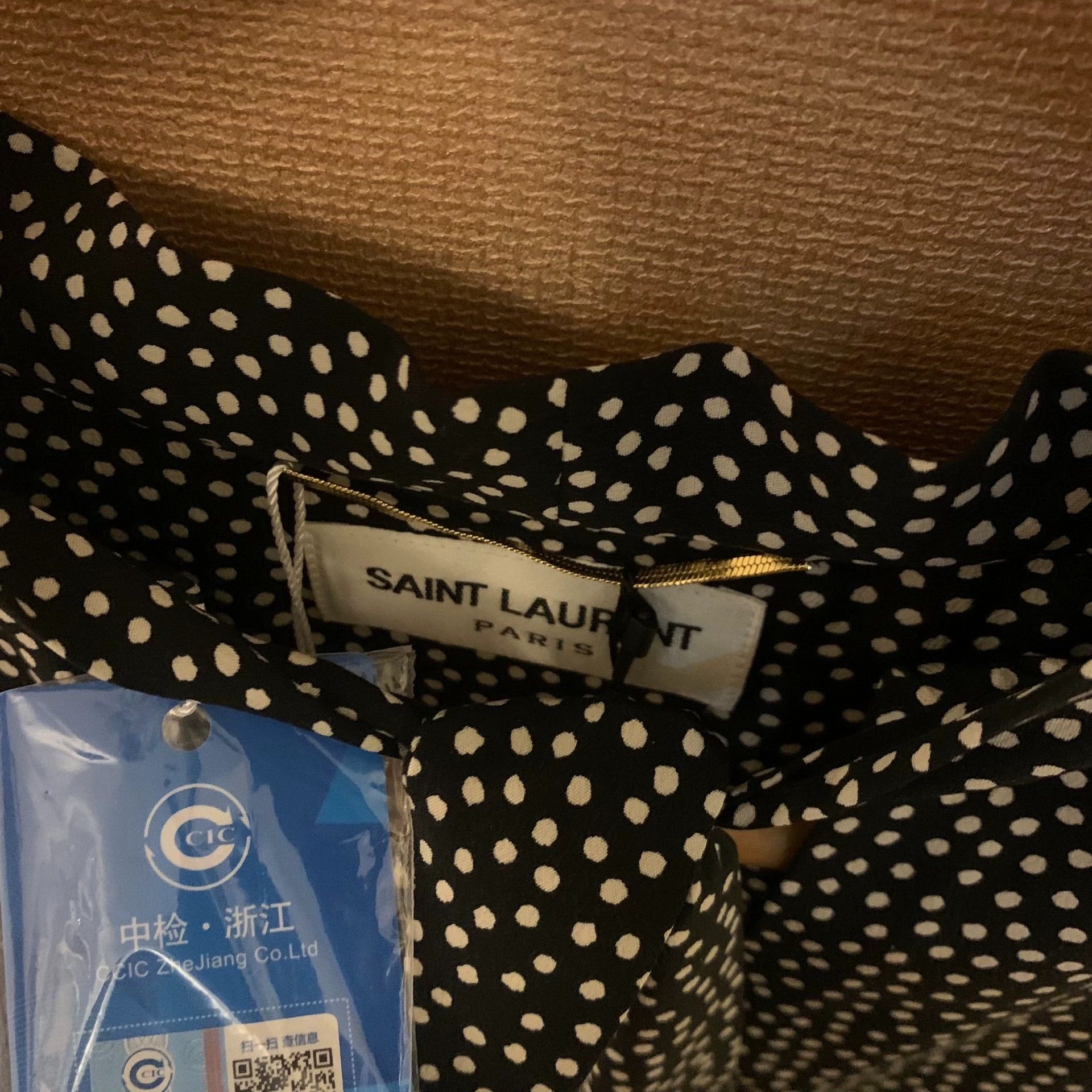 Saint Laurent Paris Saint Laurent Paris Polka dot dress Size US 30 / EU 46 - 2 Thumbnail