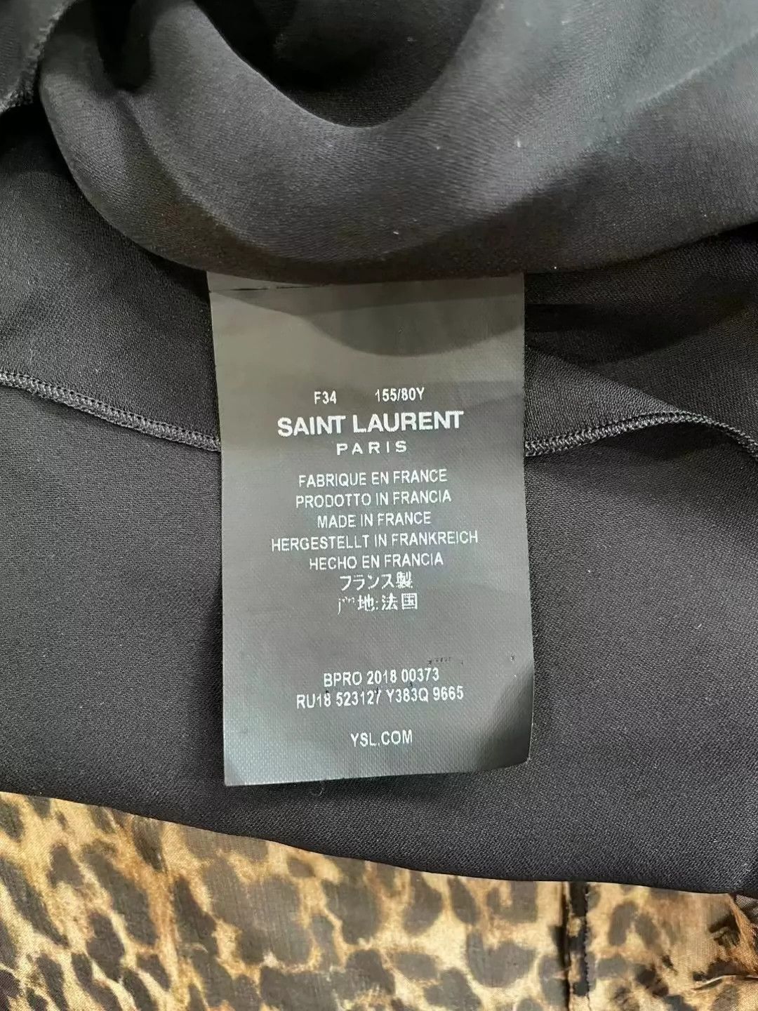 Saint Laurent Paris Saint Laurent Paris Leopard print silk dress Size US 34 / EU 50 - 7 Thumbnail