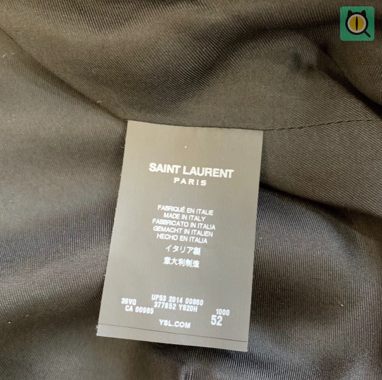 Saint Laurent Paris Saint Laurent Paris Dayi jacket Size US L / EU 52-54 / 3 - 4 Thumbnail