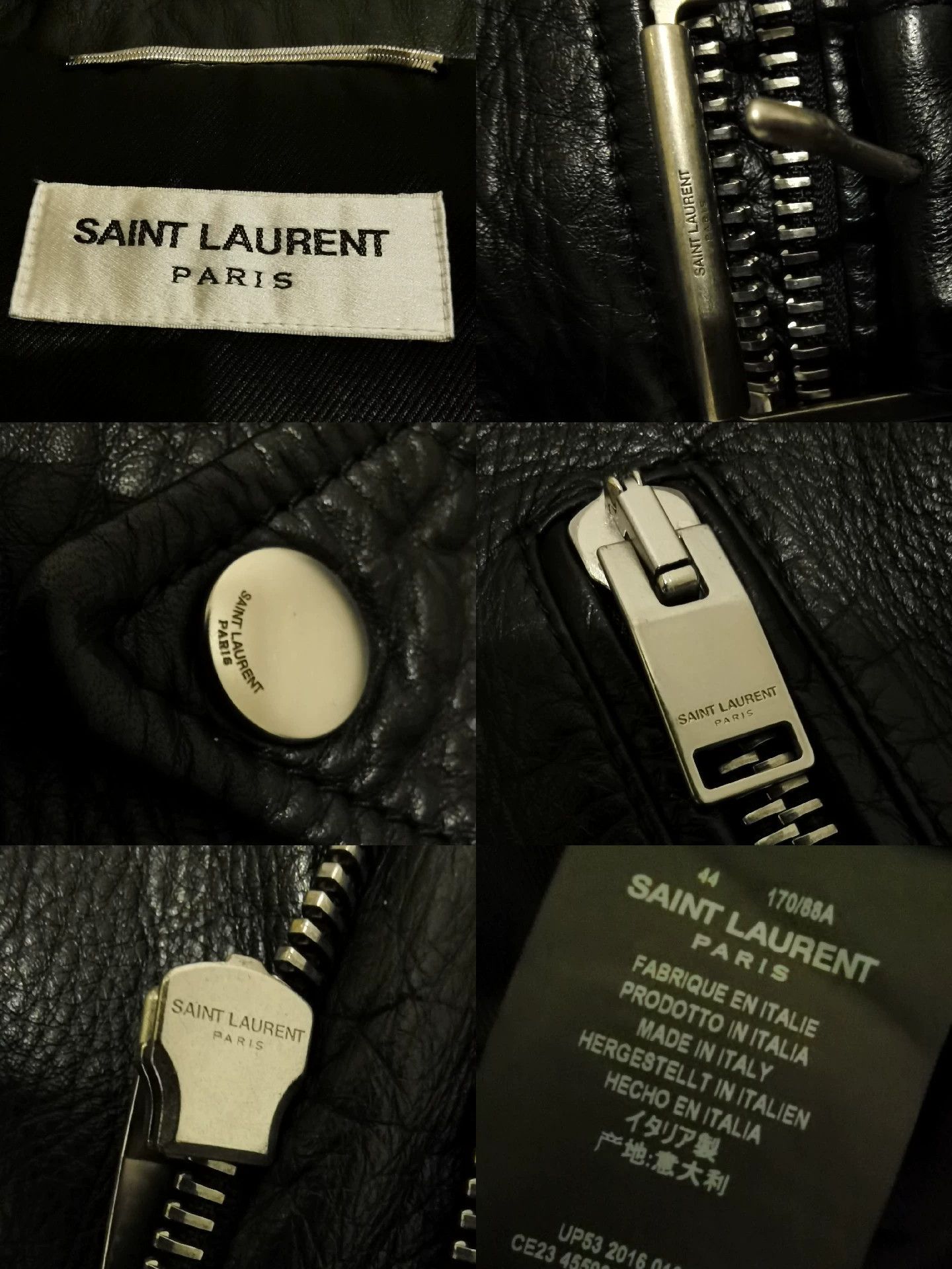 Saint Laurent Paris Saint Laurent Paris L17 Blood Tooth Skin Jacket Size US S / EU 44-46 / 1 - 3 Thumbnail