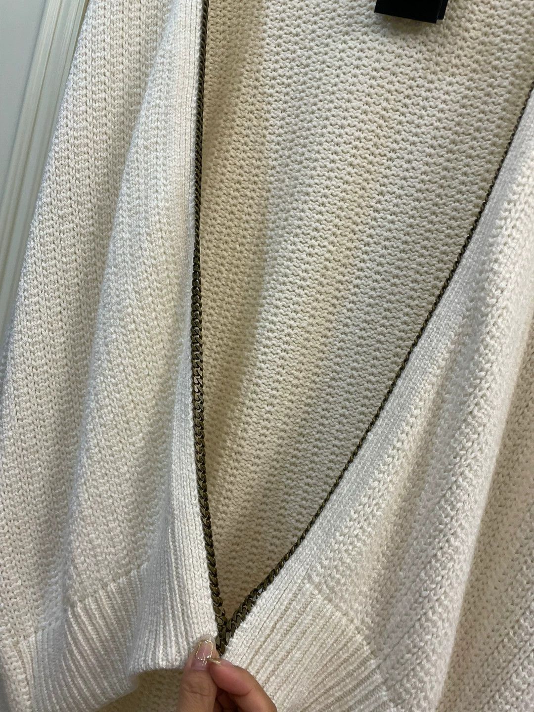 Saint Laurent Paris Saint Laurent Paris White sweater cardigan Size US S / EU 44-46 / 1 - 6 Thumbnail