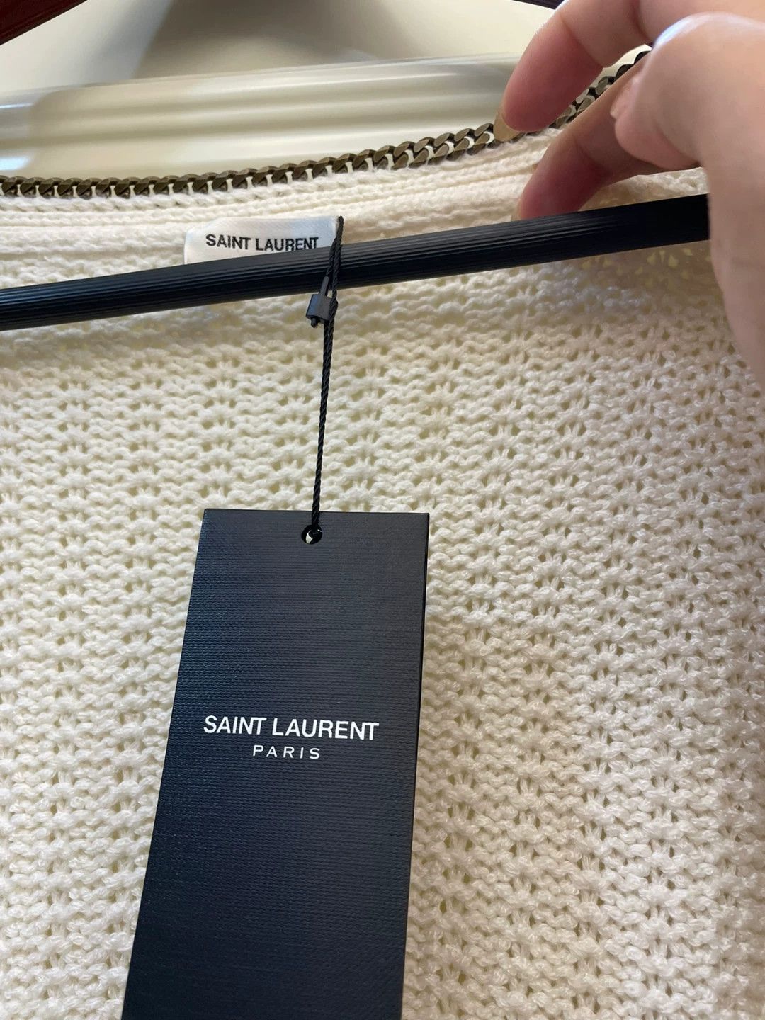 Saint Laurent Paris Saint Laurent Paris White sweater cardigan Size US S / EU 44-46 / 1 - 3 Thumbnail