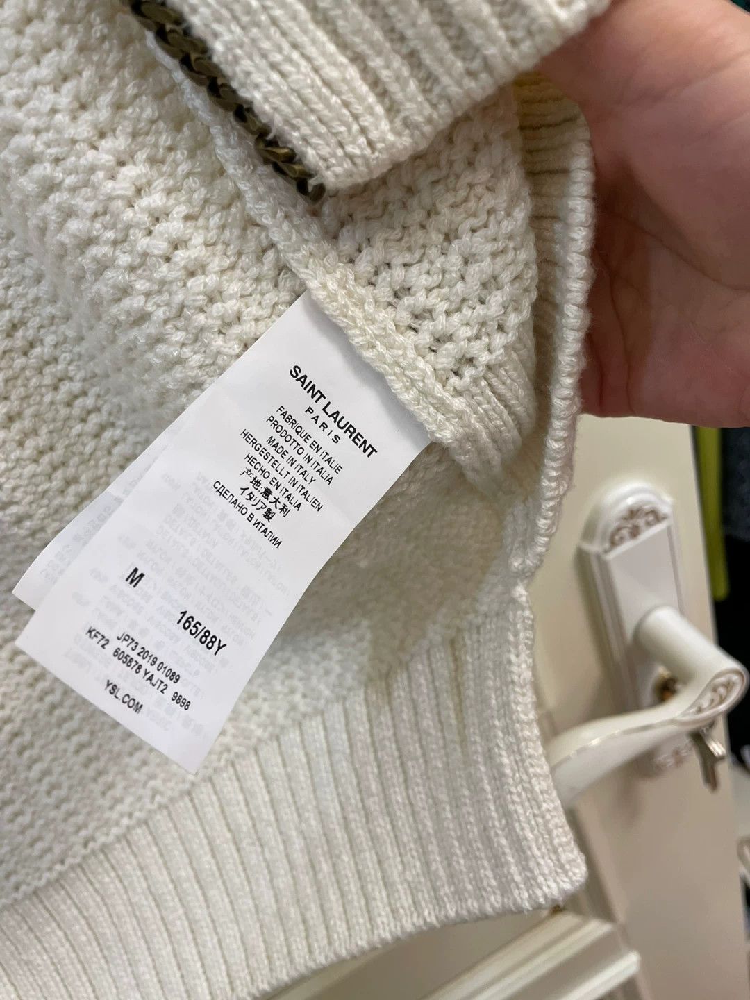 Saint Laurent Paris Saint Laurent Paris White sweater cardigan Size US S / EU 44-46 / 1 - 4 Thumbnail