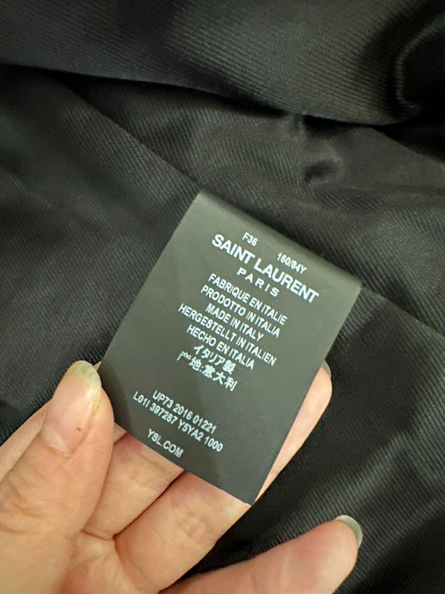 Saint Laurent Paris Saint Laurent Paris Black leather jacket Size US S / EU 44-46 / 1 - 5 Thumbnail