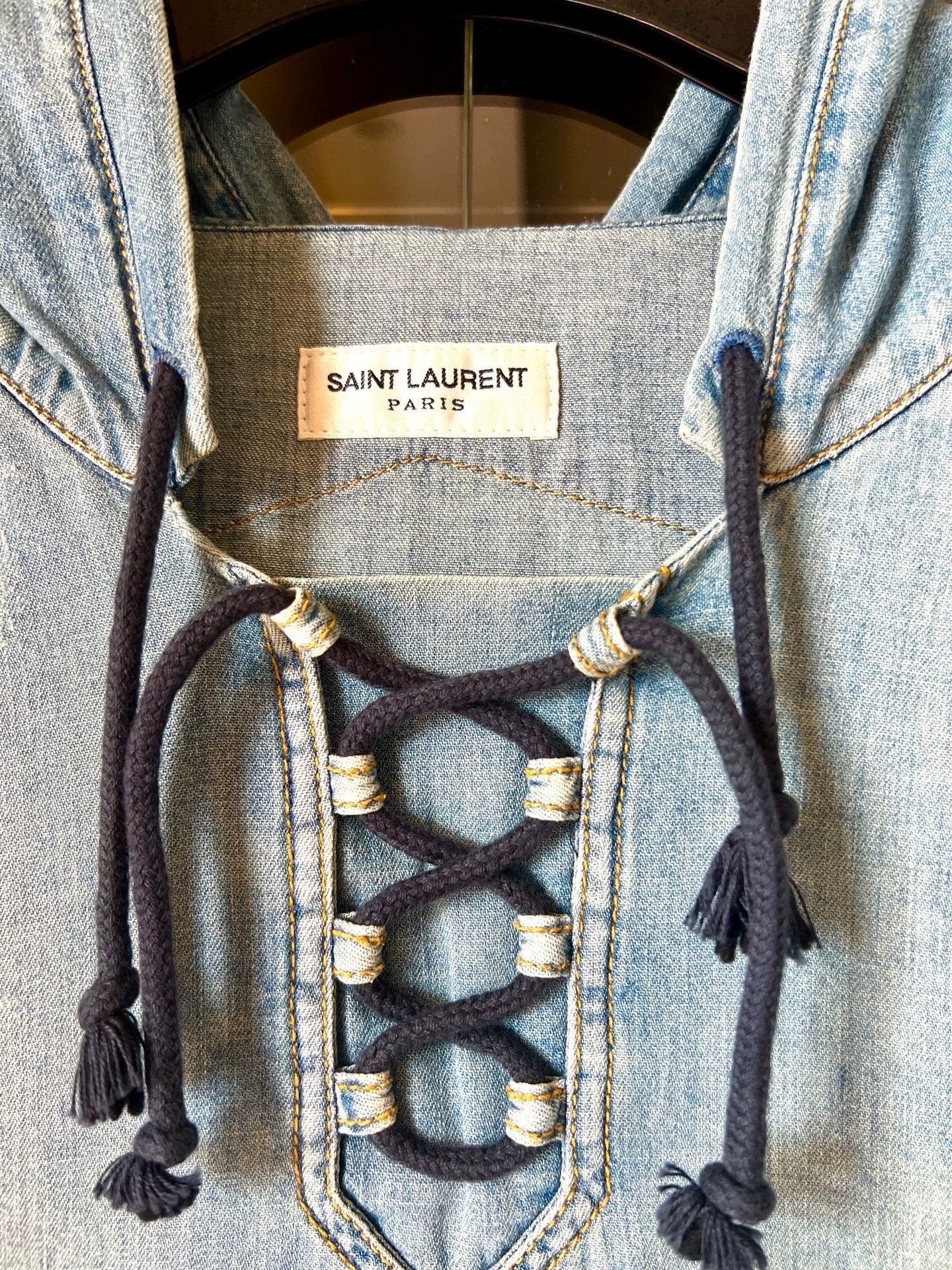 Saint Laurent Paris Saint Laurent Paris Light blue denim shirt Size US M / EU 48-50 / 2 - 3 Thumbnail