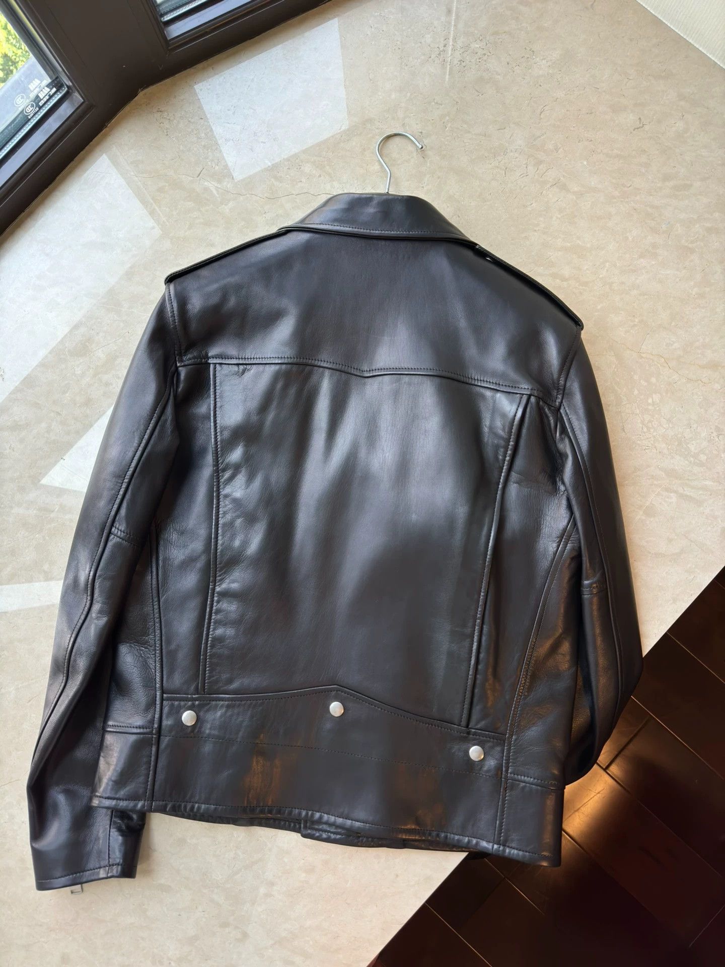 Saint Laurent Paris Saint Laurent Paris Black Classic Leather Jacket Size US L / EU 52-54 / 3 - 2 Thumbnail