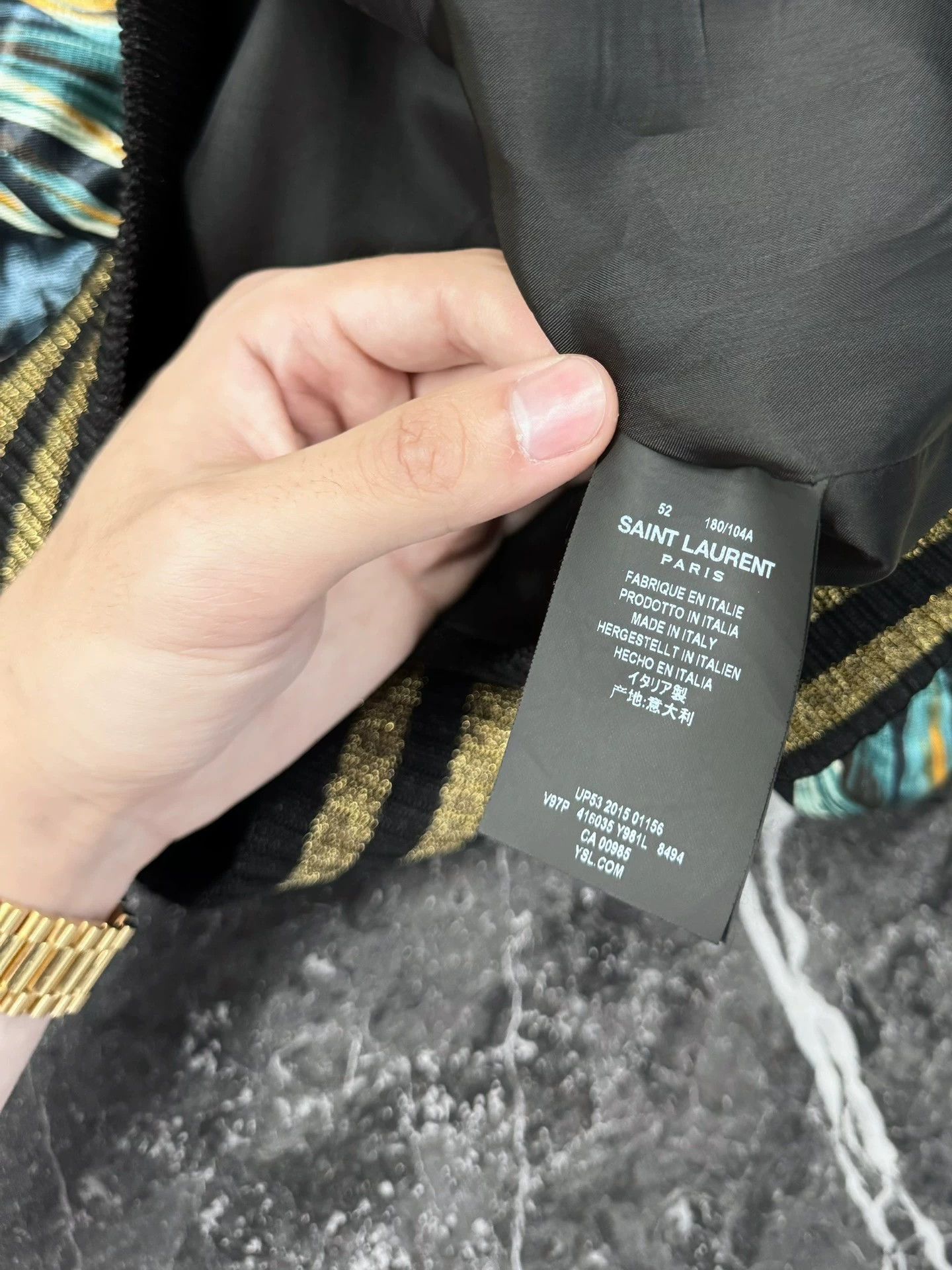 Saint Laurent Paris Saint Laurent Paris Tiger Eagle Silk Jacket Size US L / EU 52-54 / 3 - 3 Thumbnail