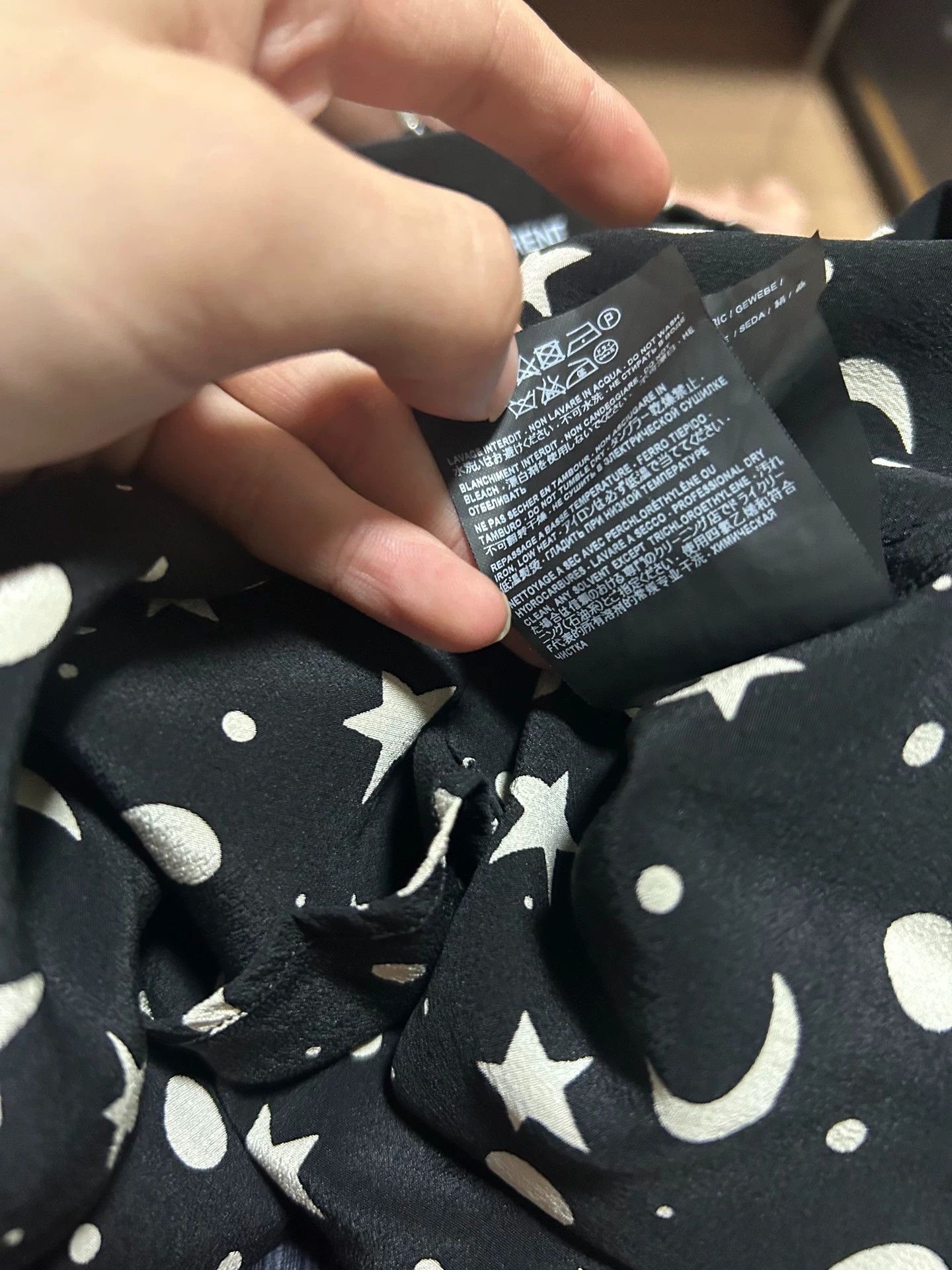 Saint Laurent Paris Saint Laurent Paris 16FW Star Moon Shirt Size US XL / EU 56 / 4 - 6 Thumbnail