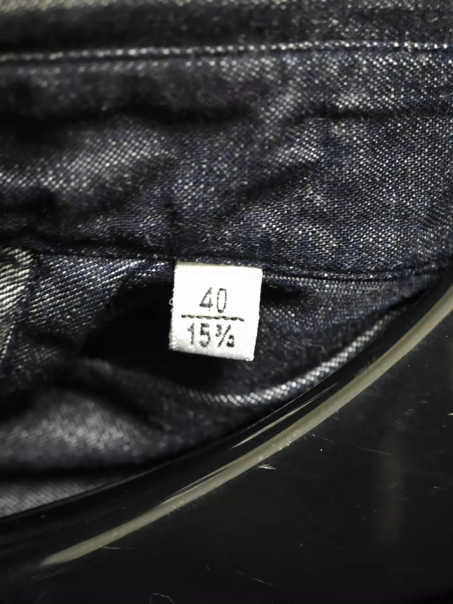 Saint Laurent Paris Saint Laurent Paris Sheepskin patchwork denim shirt Size US M / EU 48-50 / 2 - 5 Thumbnail