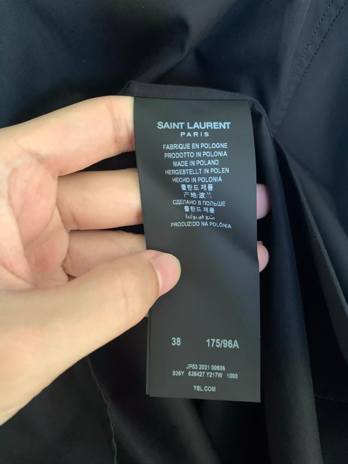 Saint Laurent Paris Saint Laurent Paris shirt Size US L / EU 52-54 / 3 - 7 Thumbnail
