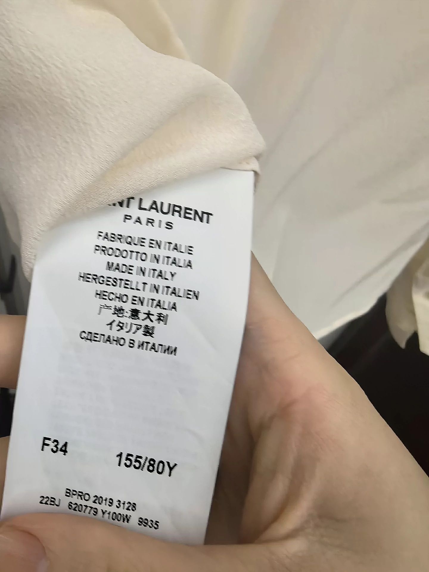 Saint Laurent Paris Saint Laurent Paris Long sleeved shirt Size US XS / EU 42 / 0 - 5 Thumbnail