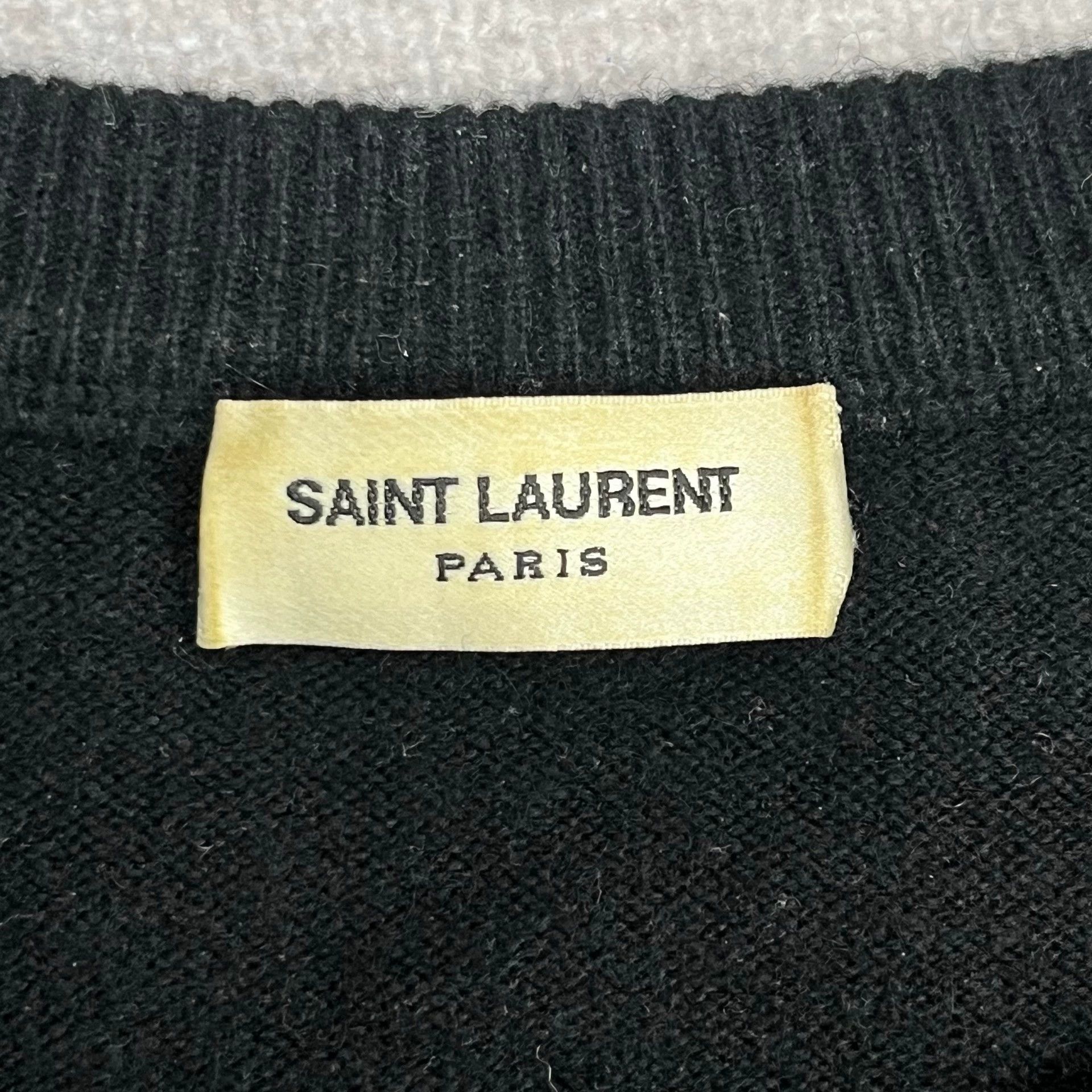Saint Laurent Paris Saint Laurent Paris Striped knitted sweater Size US S / EU 44-46 / 1 - 5 Thumbnail