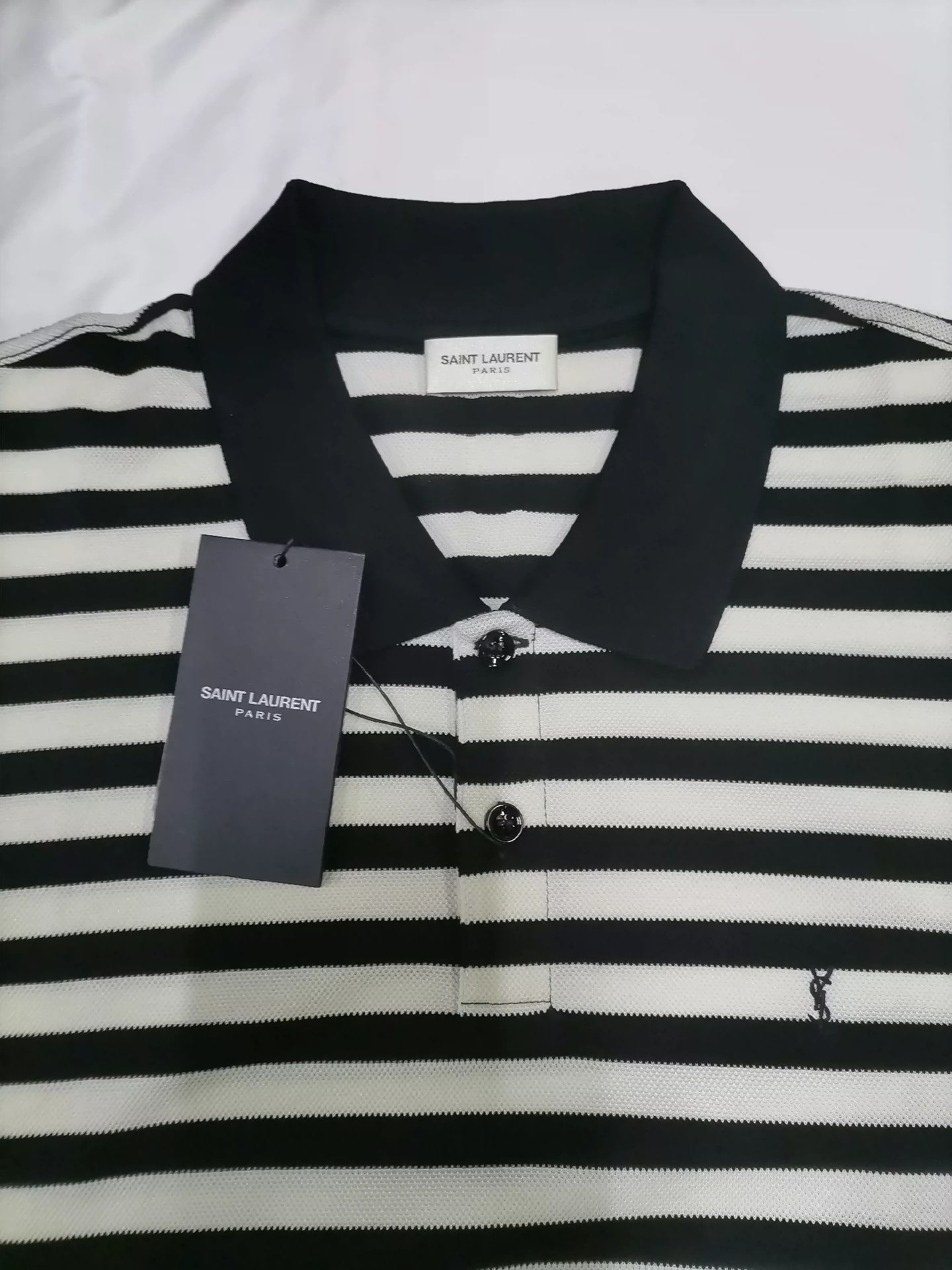 Saint Laurent Paris Saint Laurent Paris Polo short sleeved shirt Size US XL / EU 56 / 4 - 3 Thumbnail