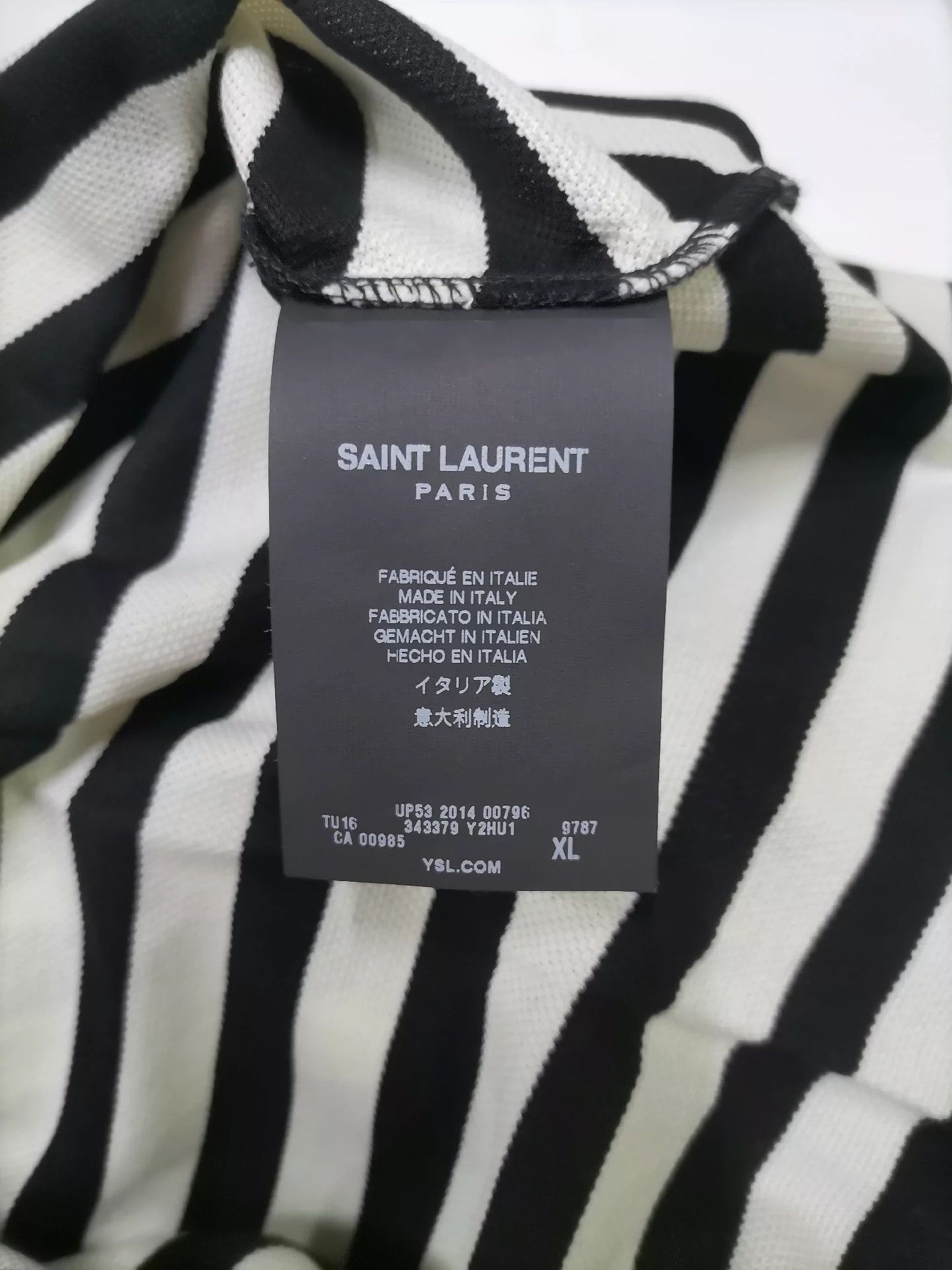 Saint Laurent Paris Saint Laurent Paris Polo short sleeved shirt Size US XL / EU 56 / 4 - 4 Thumbnail