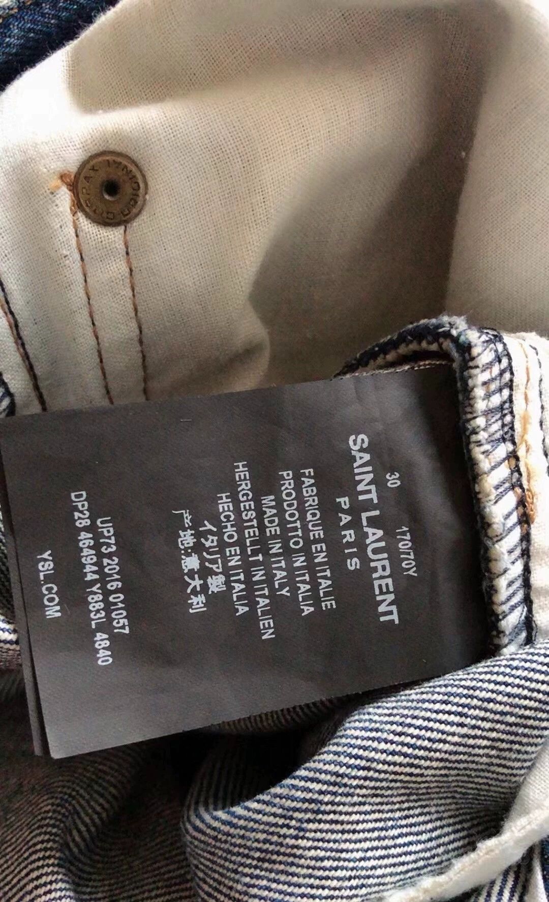 Saint Laurent Paris Saint Laurent Paris jeans Size US 30 / EU 46 - 9 Thumbnail