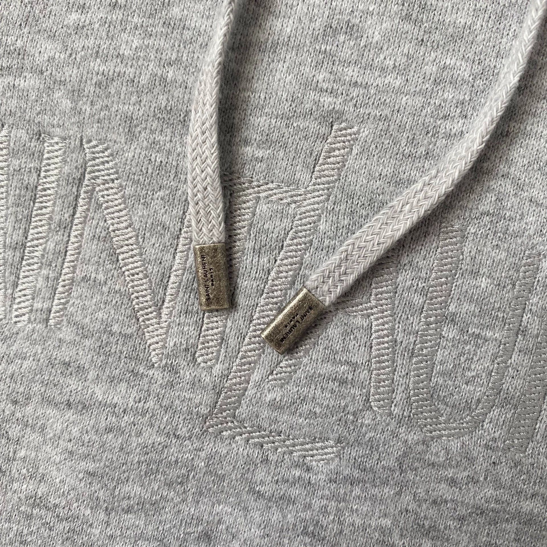 Saint Laurent Paris Saint Laurent Paris Grey hoodie Size US XXL / EU 58 / 5 - 4 Thumbnail