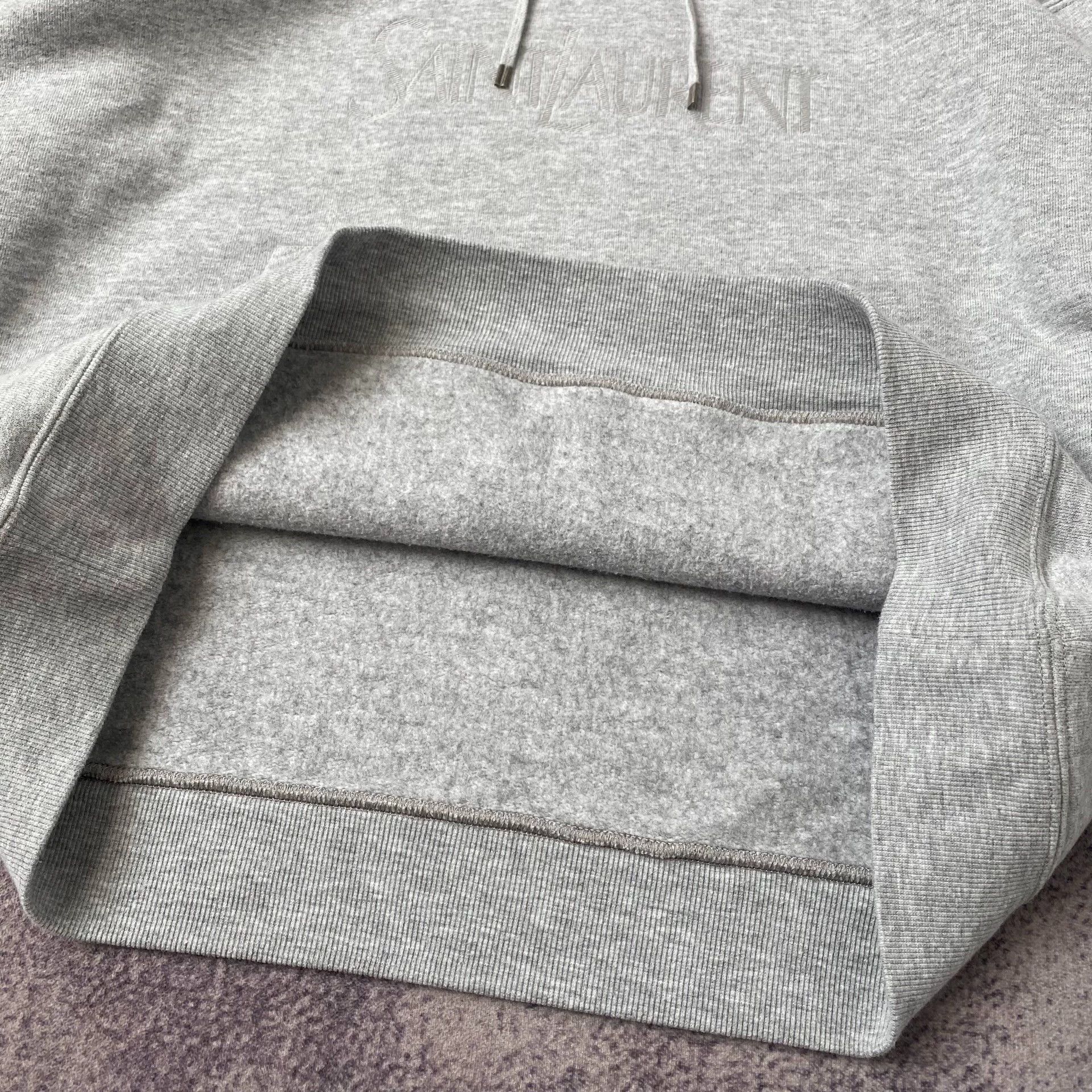 Saint Laurent Paris Saint Laurent Paris Grey hoodie Size US XXL / EU 58 / 5 - 5 Thumbnail
