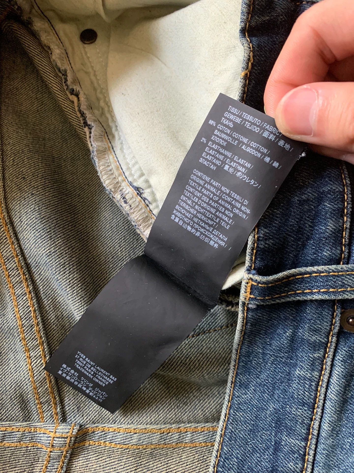 Saint Laurent Paris Saint Laurent Paris Washed fringed jeans Size US 32 / EU 48 - 6 Thumbnail
