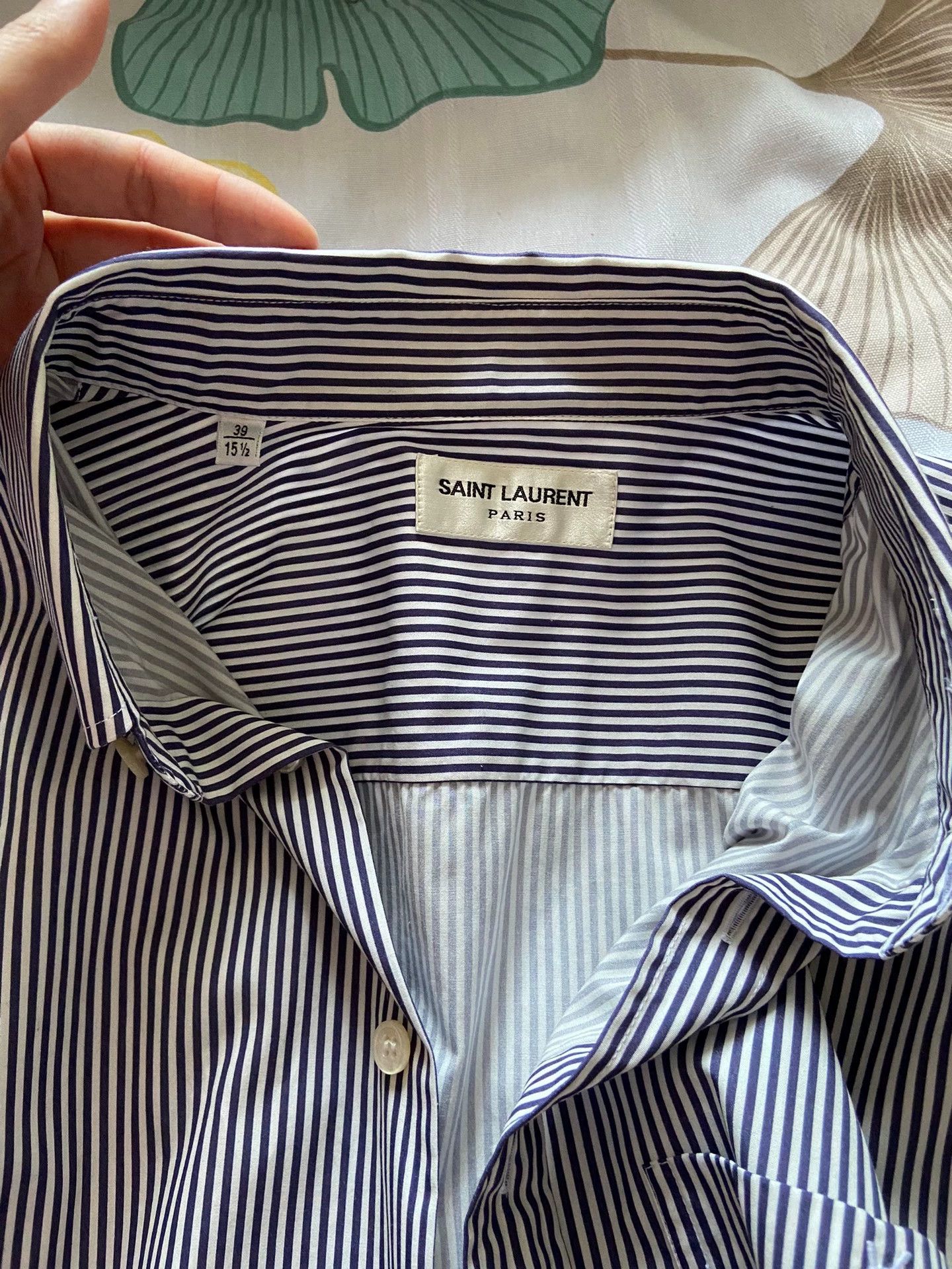 Saint Laurent Paris Saint Laurent Paris Ink colored shirt Size US L / EU 52-54 / 3 - 2 Thumbnail