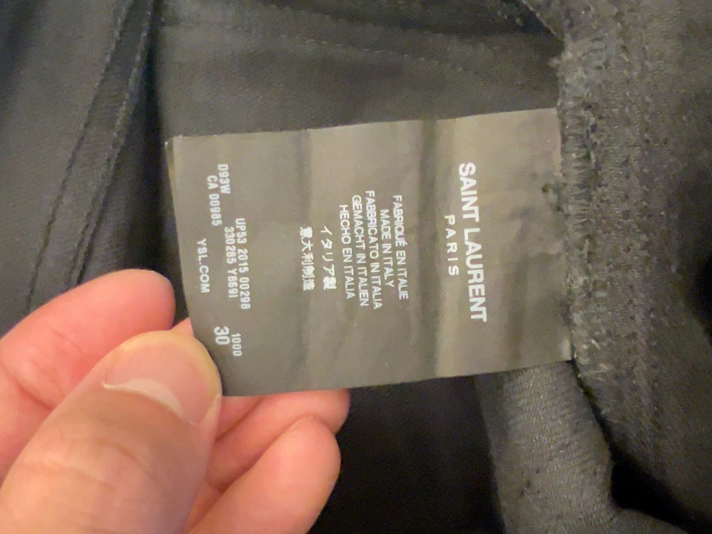 Saint Laurent Paris Saint Laurent Paris Zipper black jeans Size US 30 / EU 46 - 4 Thumbnail