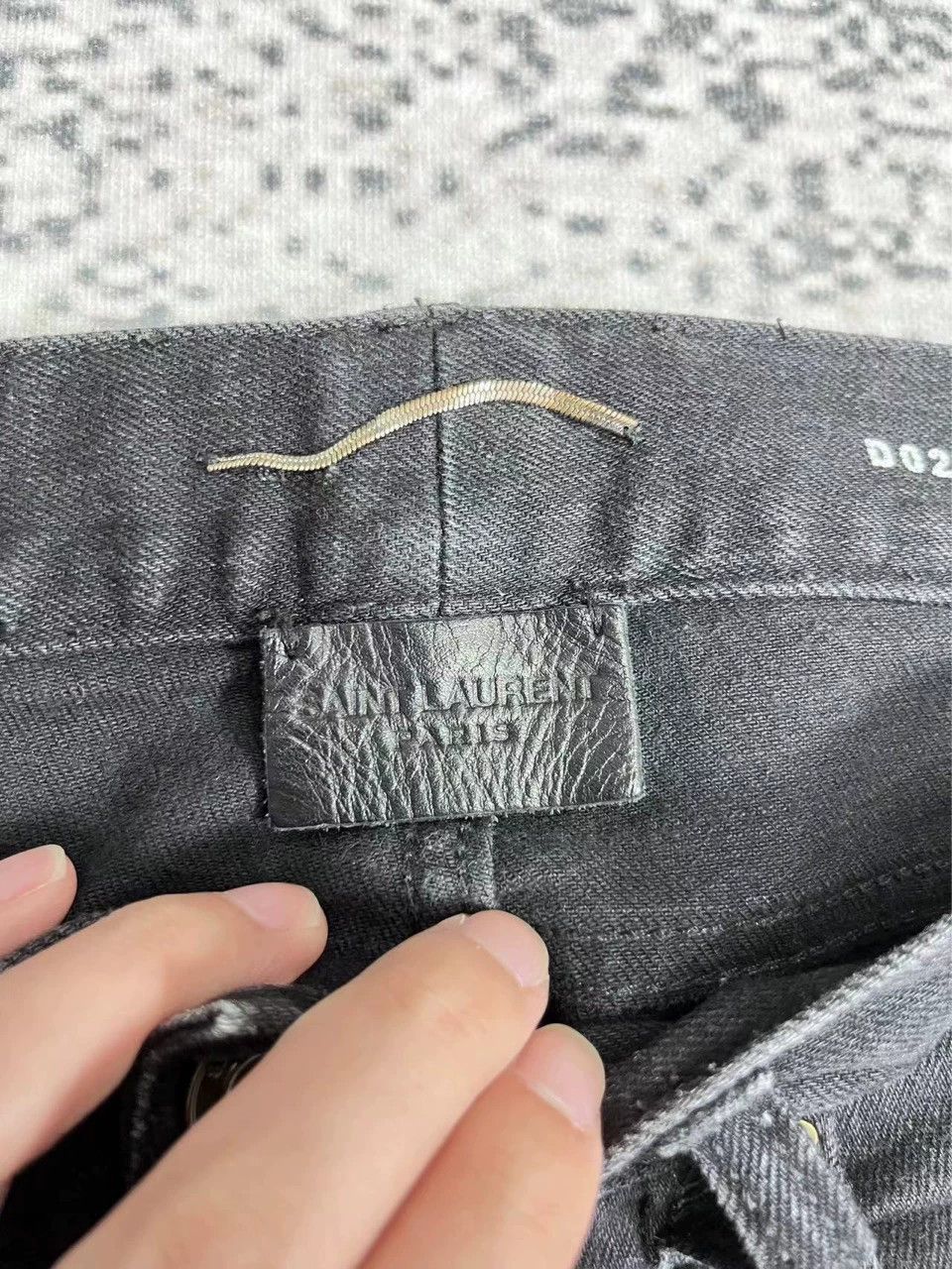 Saint Laurent Paris Saint Laurent Paris Knife cut patch jeans Size US 32 / EU 48 - 3 Thumbnail