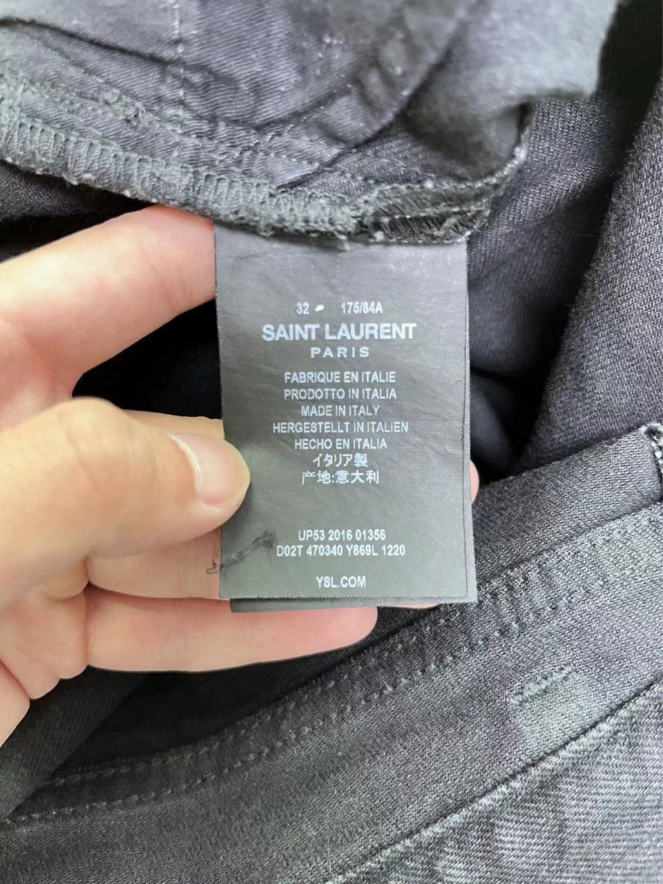 Saint Laurent Paris Saint Laurent Paris Knife cut patch jeans Size US 32 / EU 48 - 4 Thumbnail
