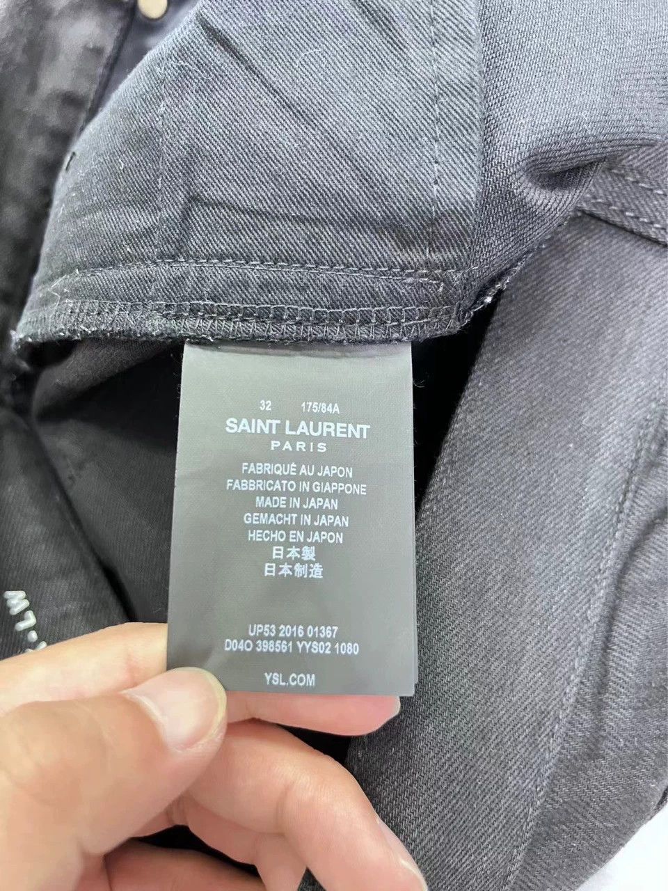 Saint Laurent Paris Saint Laurent Paris Cut and make old jeans with a knife Size US 32 / EU 48 - 4 Thumbnail