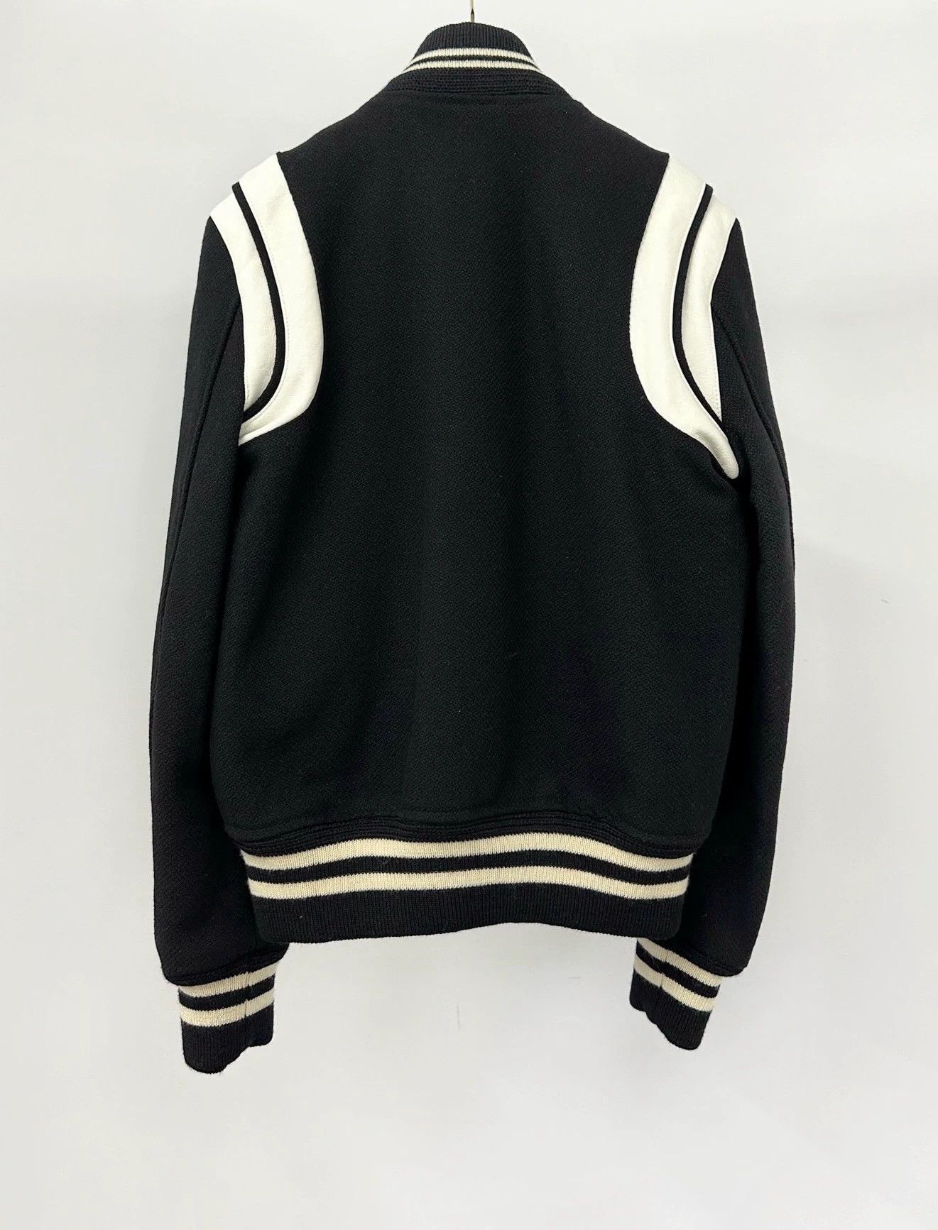 Saint Laurent Paris Saint Laurent Paris Black and white spliced baseball jersey Size US S / EU 44-46 / 1 - 2 Thumbnail