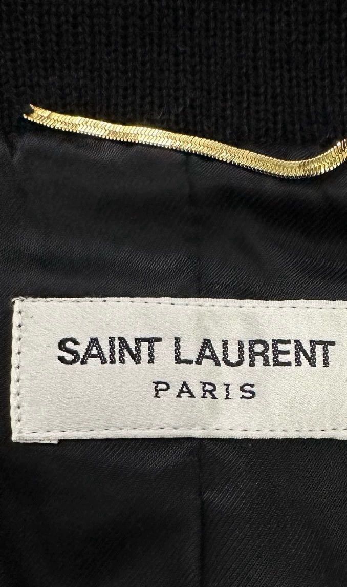Saint Laurent Paris Saint Laurent Paris Black and white spliced baseball jersey Size US S / EU 44-46 / 1 - 4 Thumbnail