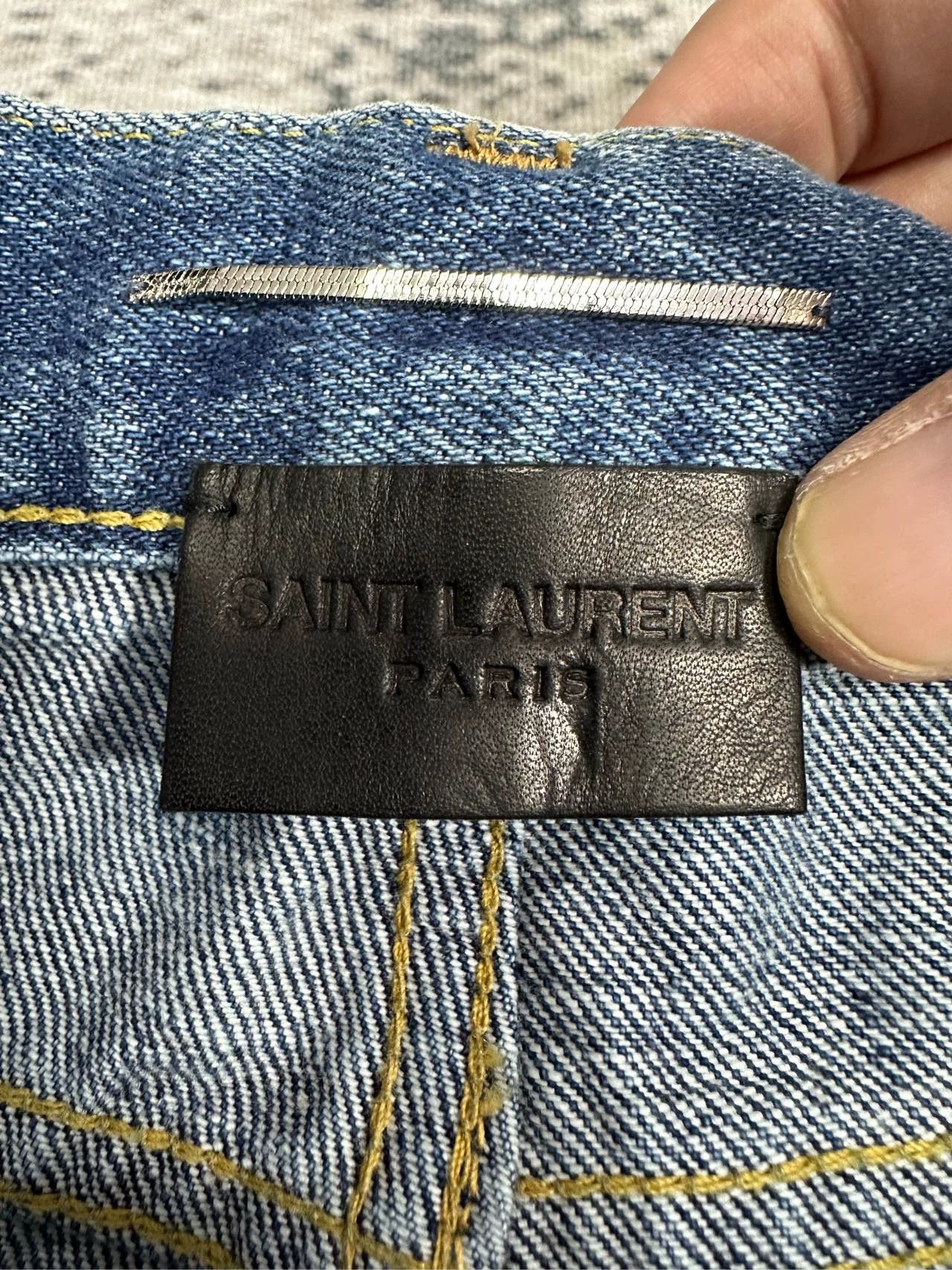 Saint Laurent Paris Saint Laurent Paris Destroy washed denim shorts Size US 31 - 3 Thumbnail