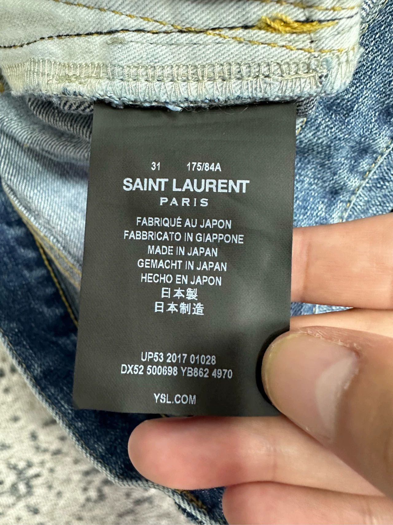 Saint Laurent Paris Saint Laurent Paris Destroy washed denim shorts Size US 31 - 4 Thumbnail