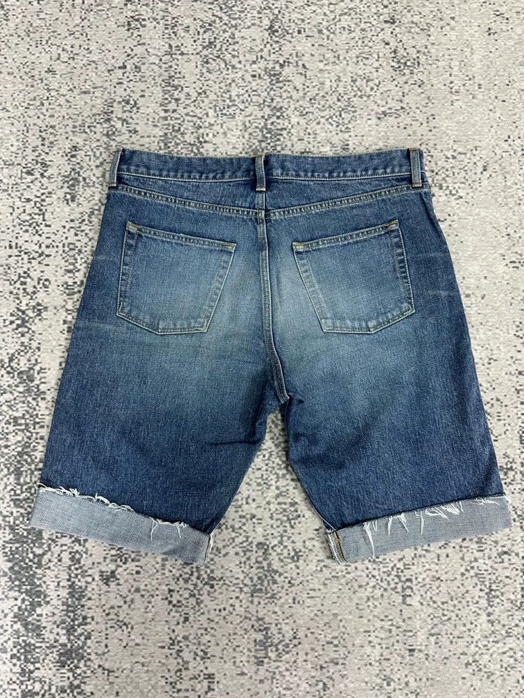 Saint Laurent Paris Saint Laurent Paris Destroy washed denim shorts Size US 31 - 2 Thumbnail