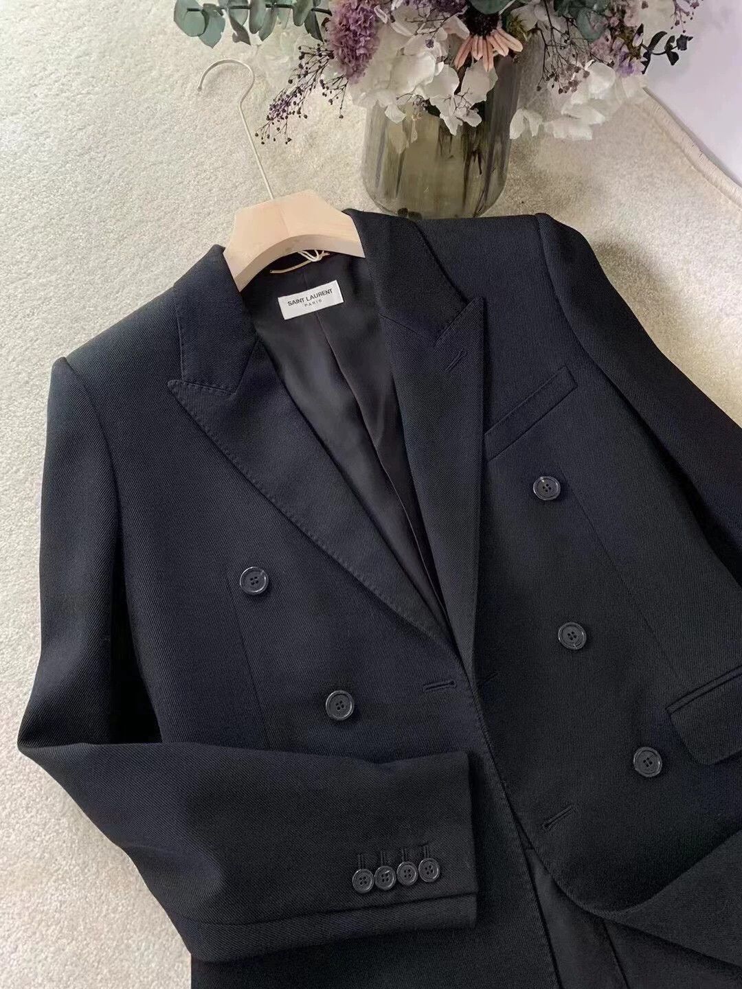 Saint Laurent Paris Saint Laurent Paris Classic double breasted suit jacket Size US XS / EU 42 / 0 - 3 Thumbnail