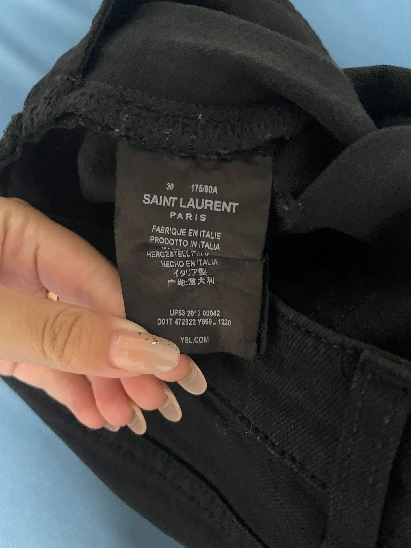 Saint Laurent Paris Saint Laurent Paris Black Classic Jeans Size US 30 / EU 46 - 4 Thumbnail