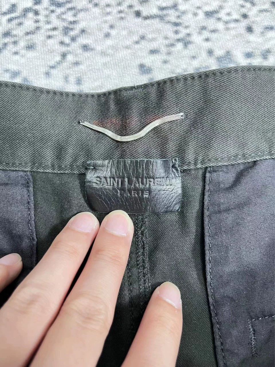 Saint Laurent Paris Saint Laurent Paris Black rivet shorts Size US 31 - 3 Thumbnail