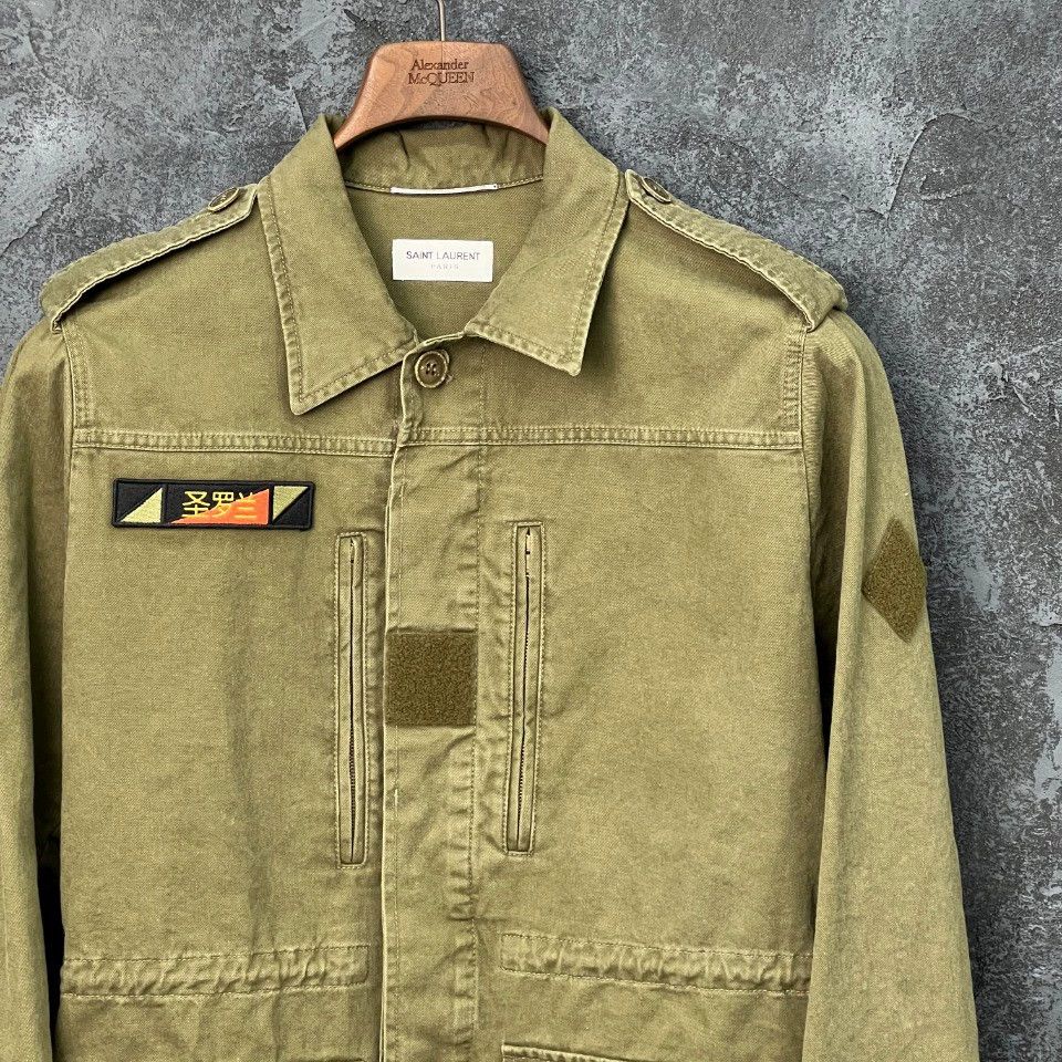 Saint Laurent Paris Saint Laurent Paris Military green large pocket casual jacket Size US M / EU 48-50 / 2 - 3 Thumbnail