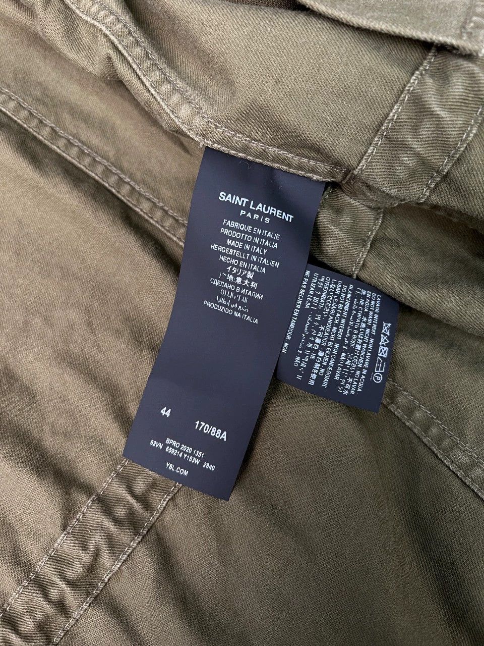 Saint Laurent Paris Saint Laurent Paris Military green large pocket casual jacket Size US M / EU 48-50 / 2 - 6 Thumbnail