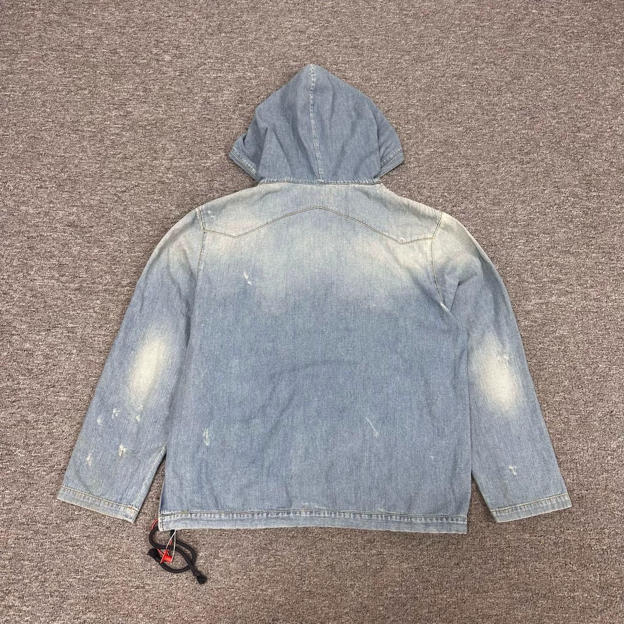 Saint Laurent Paris Saint Laurent Paris Wash and make old denim hoodies Size US M / EU 48-50 / 2 - 2 Thumbnail