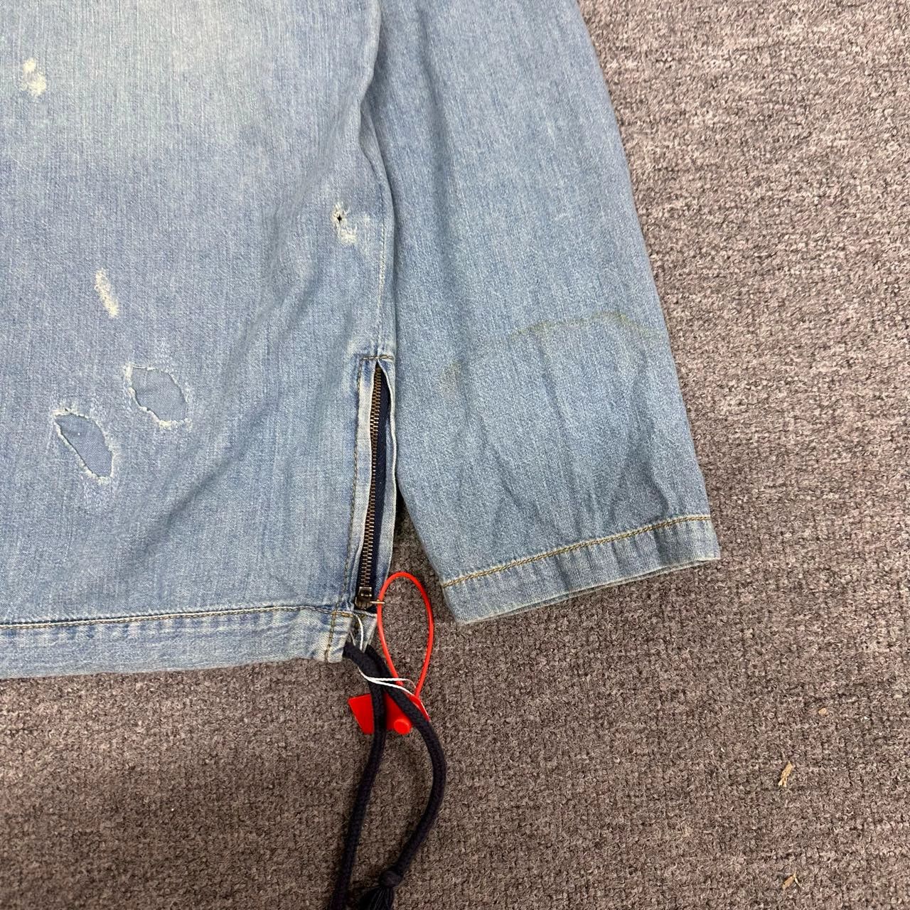 Saint Laurent Paris Saint Laurent Paris Wash and make old denim hoodies Size US M / EU 48-50 / 2 - 3 Thumbnail