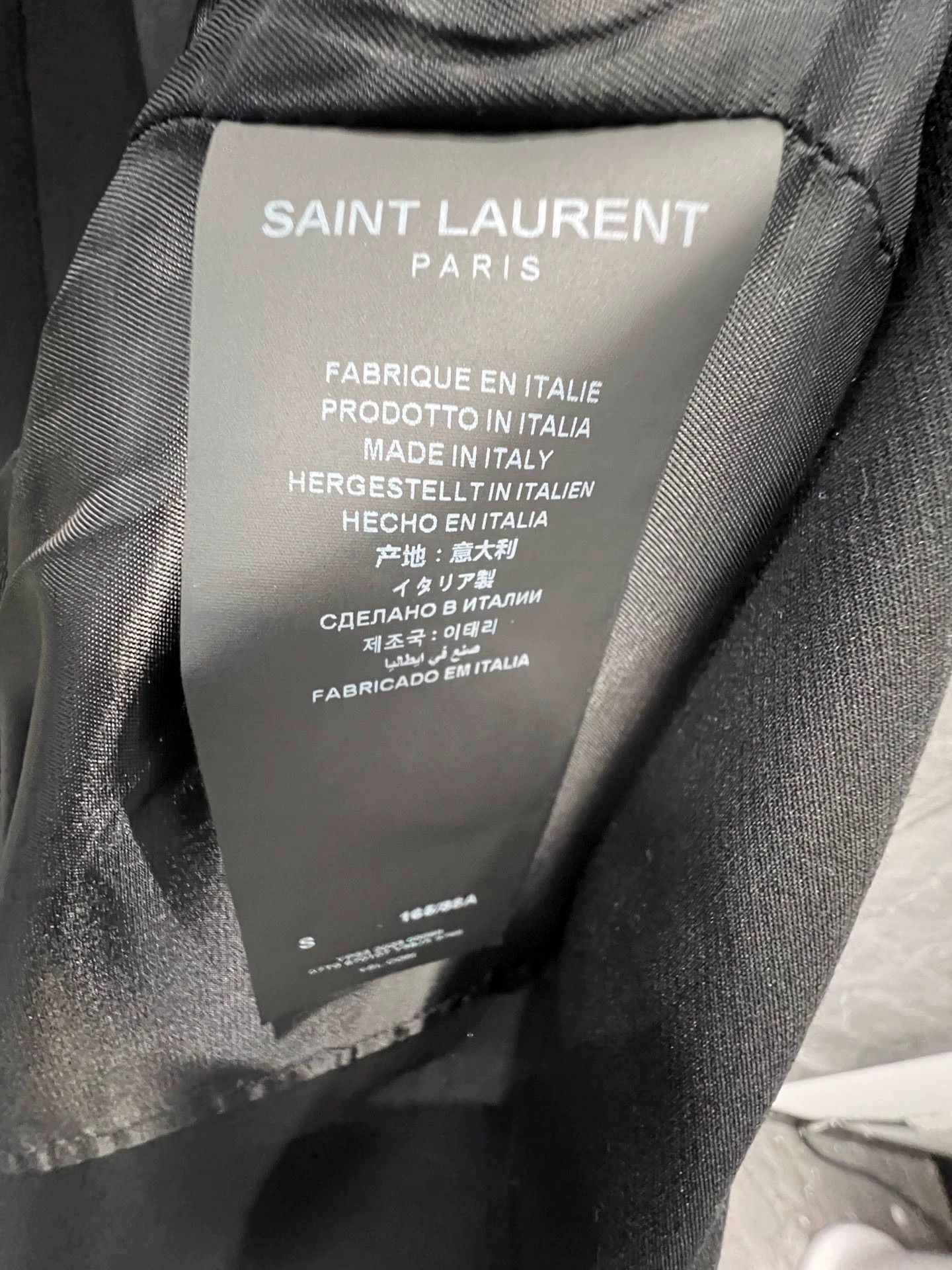 Saint Laurent Paris Saint Laurent Paris 24fw rhinestone suit jacket Size US S / EU 44-46 / 1 - 2 Thumbnail