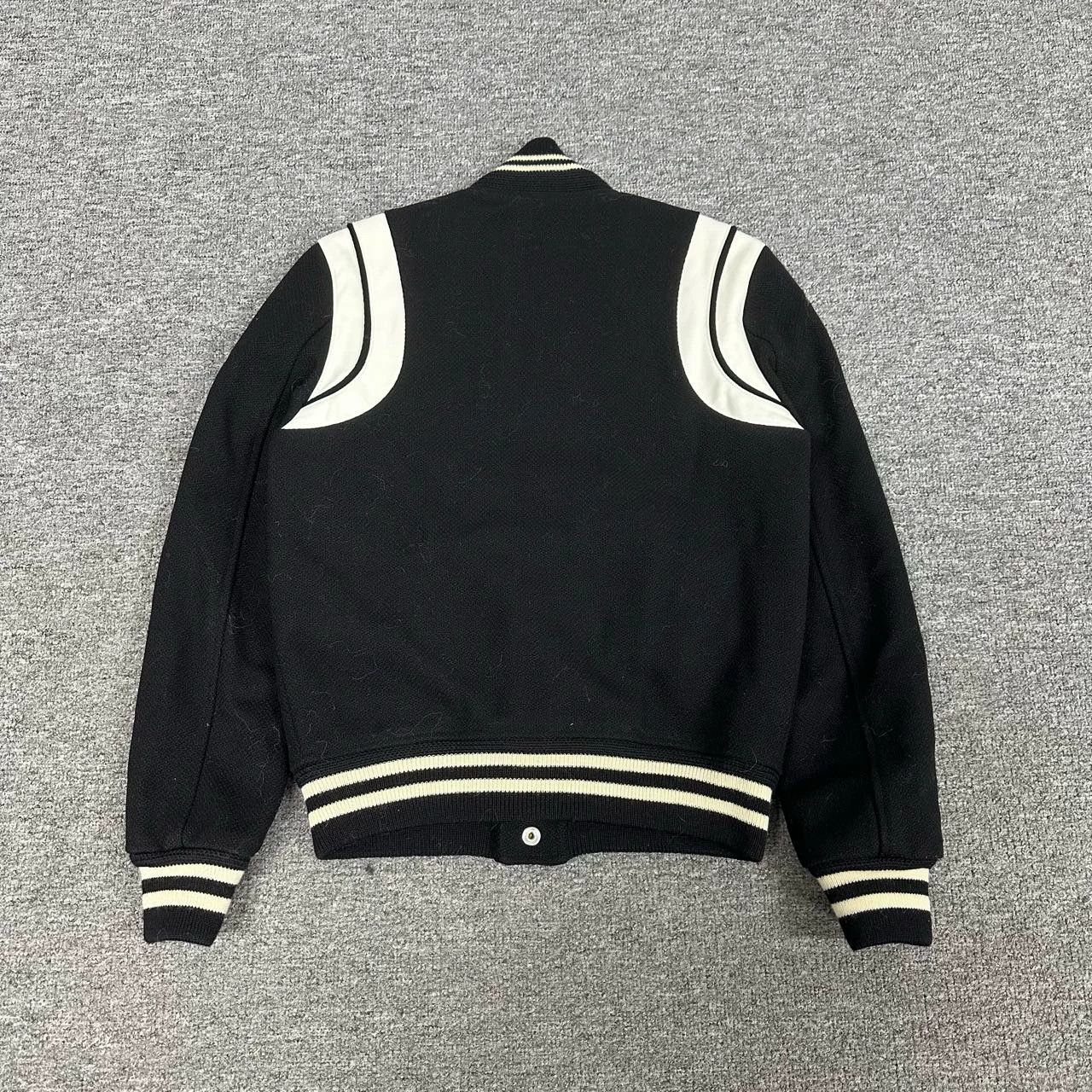 Saint Laurent Paris Saint Laurent Paris Black baseball jacket Size US XXS / EU 40 - 2 Thumbnail