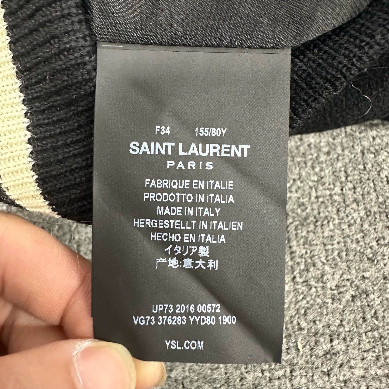 Saint Laurent Paris Saint Laurent Paris Black baseball jacket Size US XXS / EU 40 - 6 Thumbnail