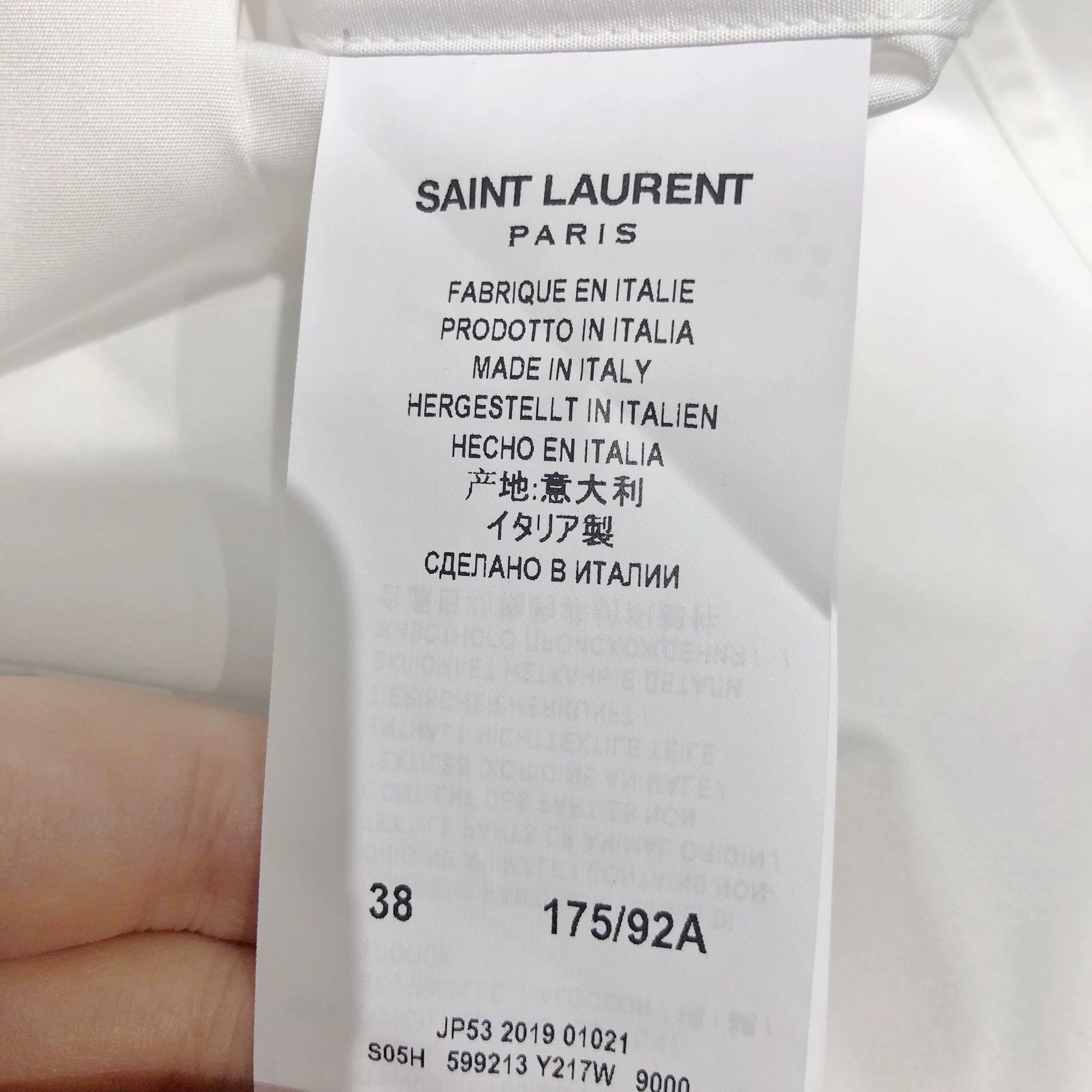 Saint Laurent Paris Saint Laurent Paris Classic Shirt Size US XS / EU 42 / 0 - 4 Thumbnail