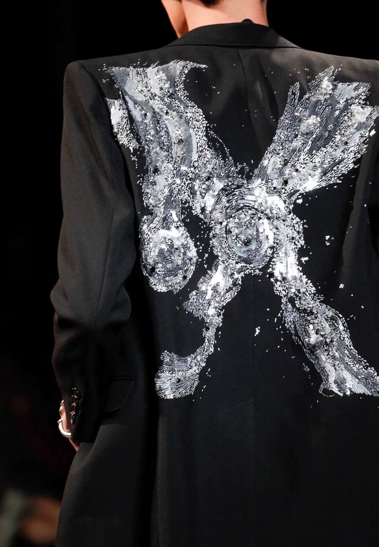 Saint Laurent Paris Saint Laurent Paris Xiu style Crystal Dayi suit jacket Size US S / EU 44-46 / 1 - 6 Thumbnail