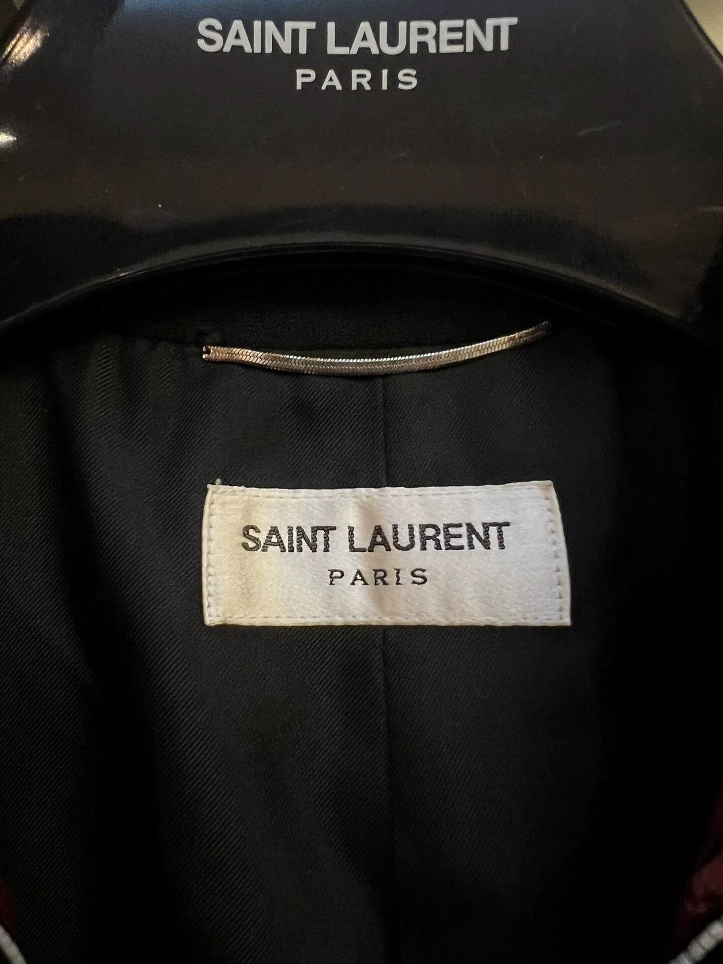 Saint Laurent Paris Saint Laurent Paris Black and red striped suit jacket Size US S / EU 44-46 / 1 - 3 Thumbnail